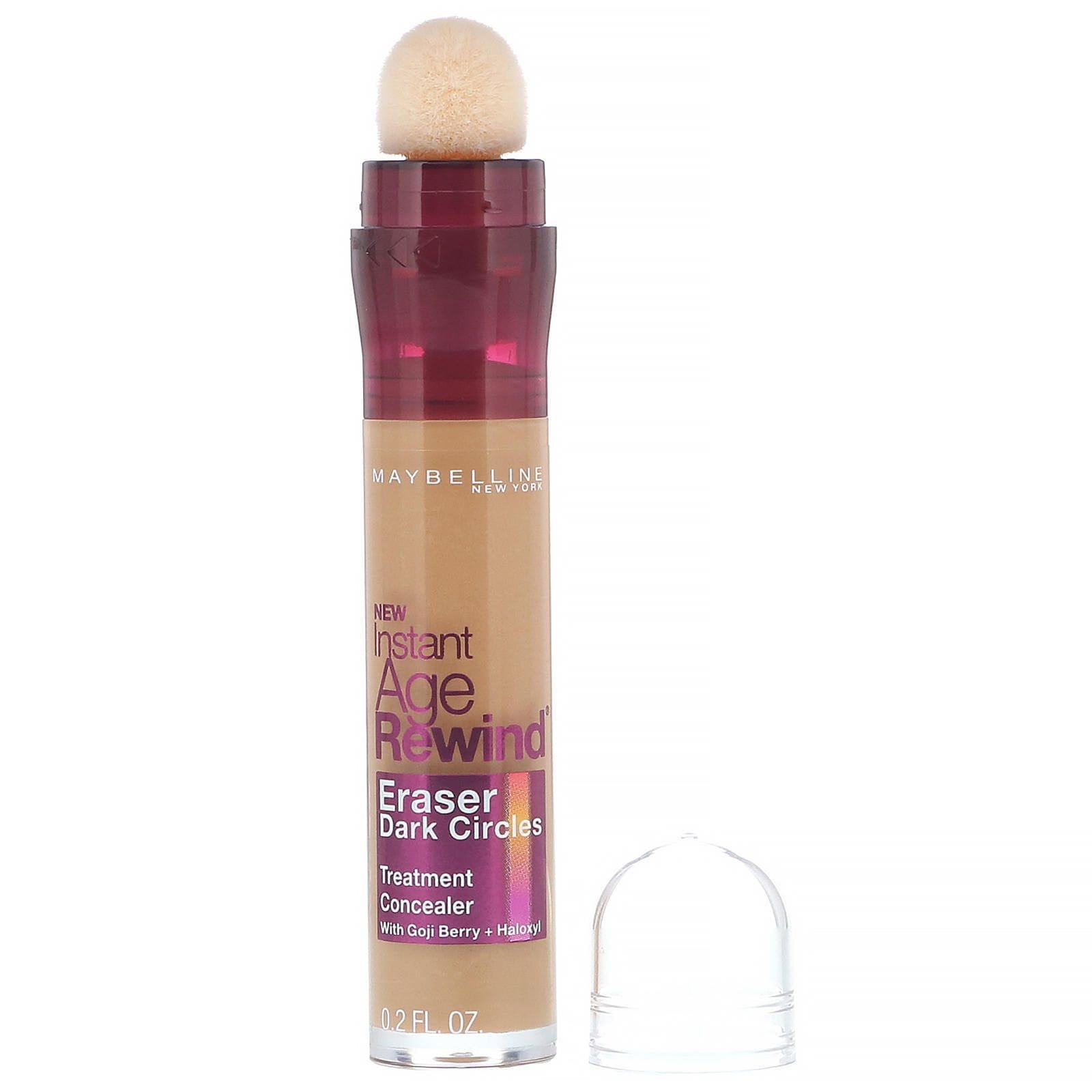 Maybelline, Instant Age Rewind, Corrector para tratamiento de eliminación de ojeras, 144 Caramel (caramelo), 6 ml (0,2 oz. líq.)