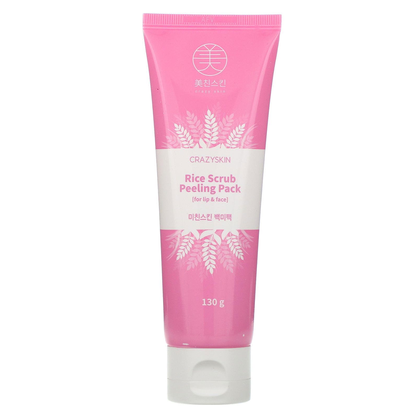 Crazy Skin, Rice Scrub Peeling Pack, 130 g