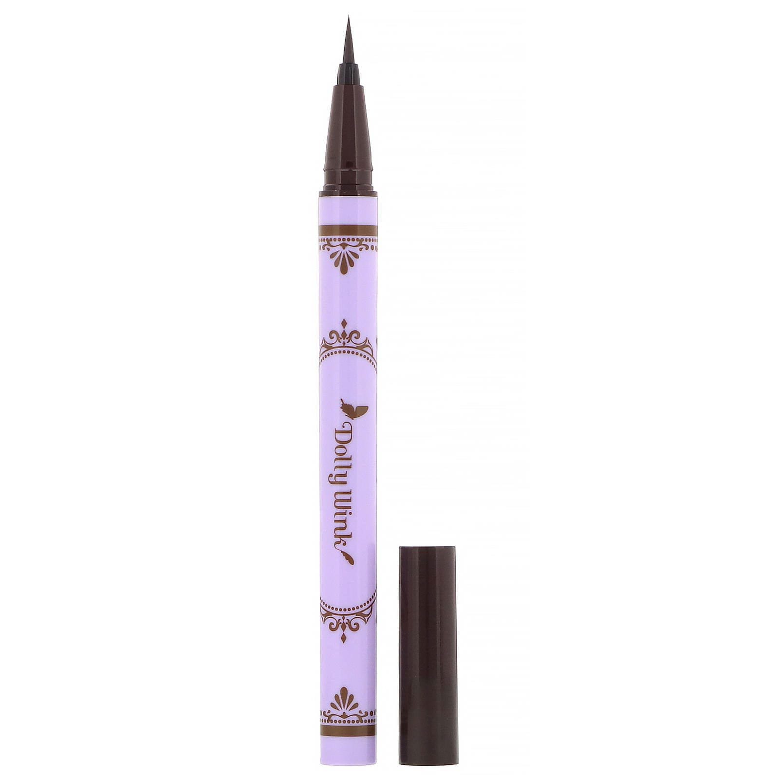 Koji, Guiño de muñeca, Delineador líquido, Marrón oscuro, 7 ml (0,2 oz. líq.)