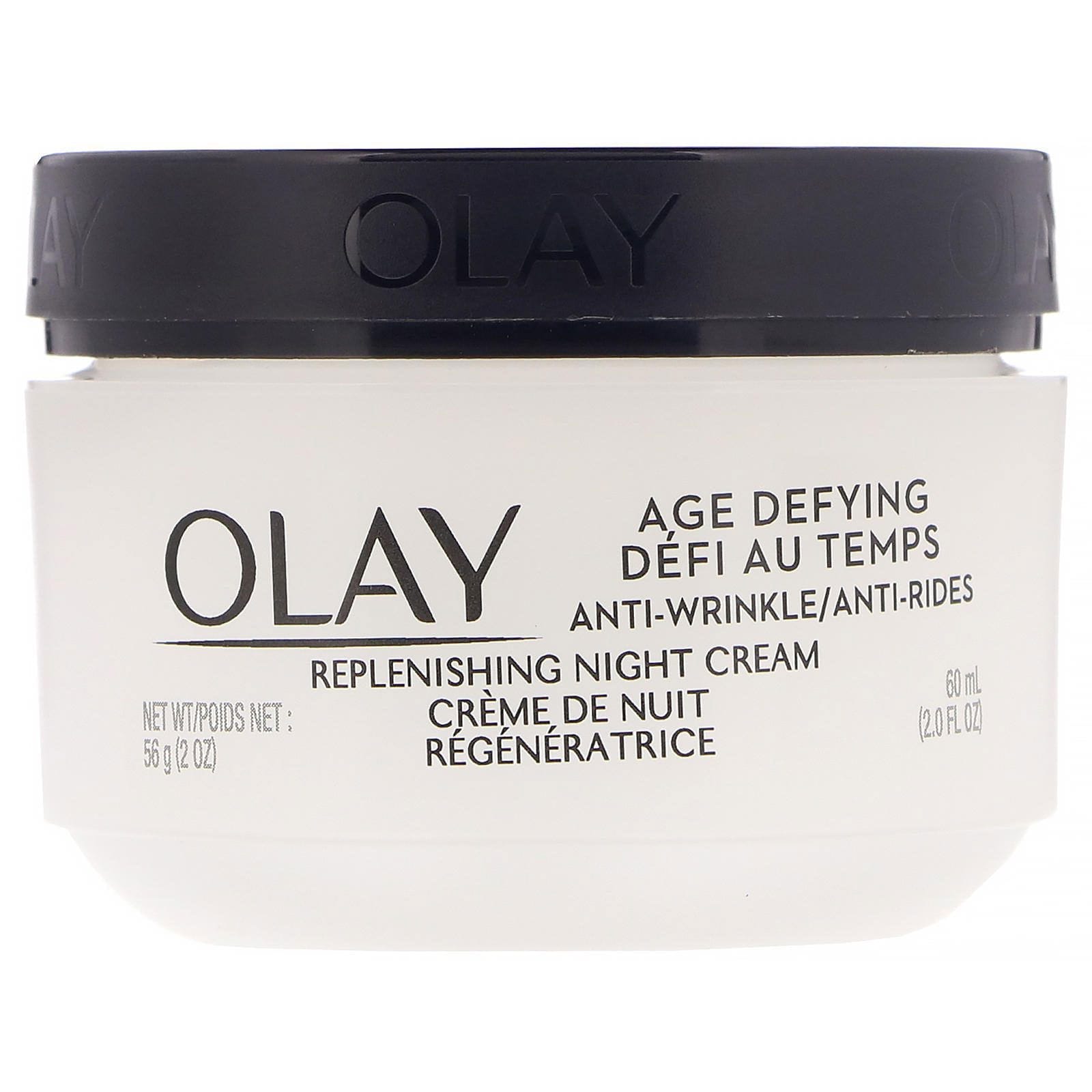 Olay, Crema de noche, Antienvejecimiento, Antiarrugas, 60 ml (2 oz. líq.)