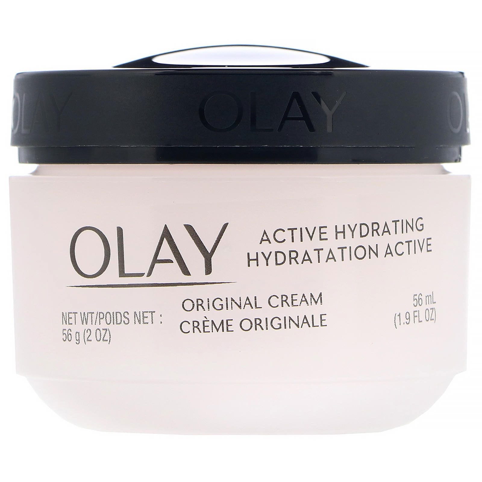 Olay, Active Hydrating, Crema de hidratación activa, Original, 56 ml (2 oz. líq.)