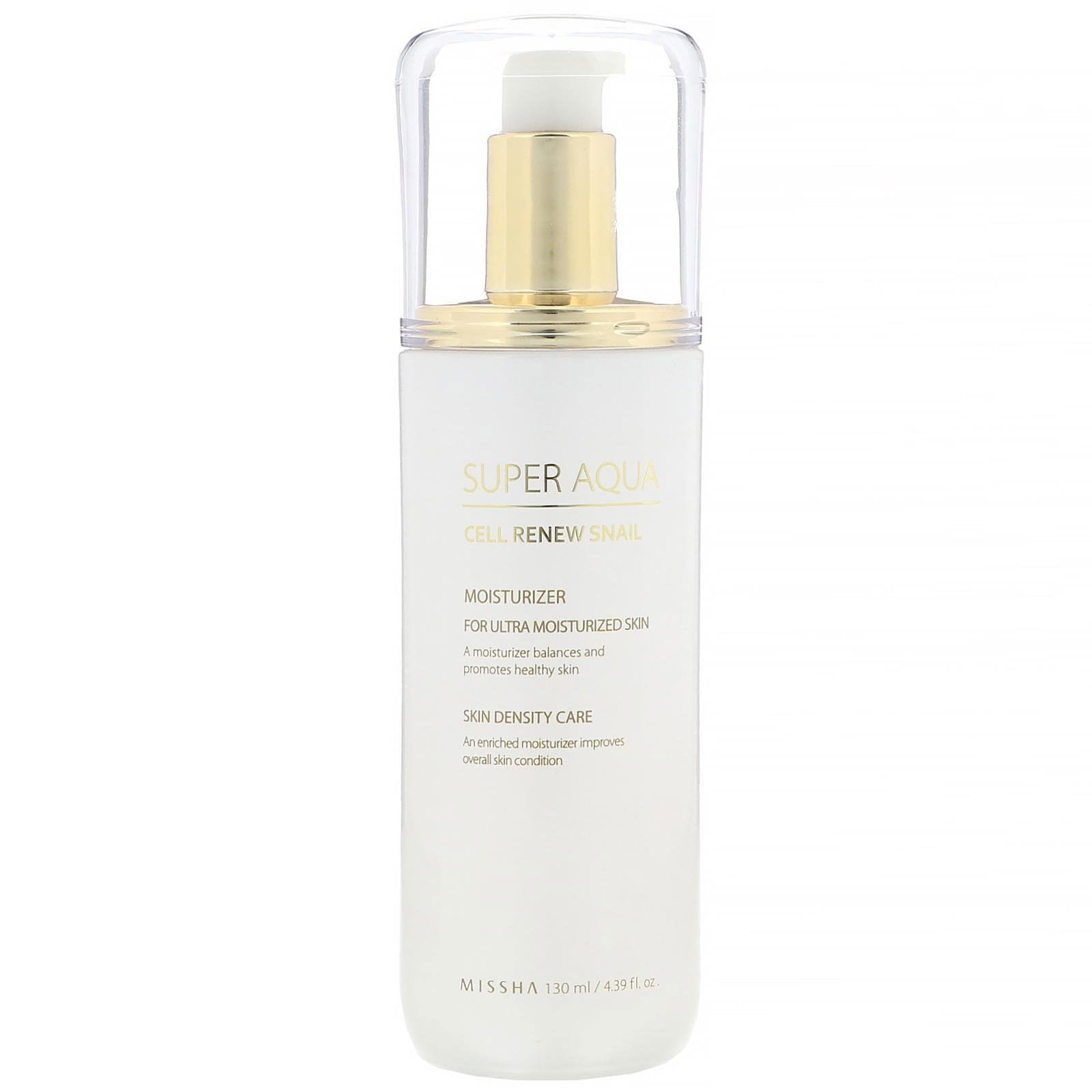 Missha, Super Aqua, Cell Renew Snail, Moisturizer, 4.39 fl oz (130 ml)