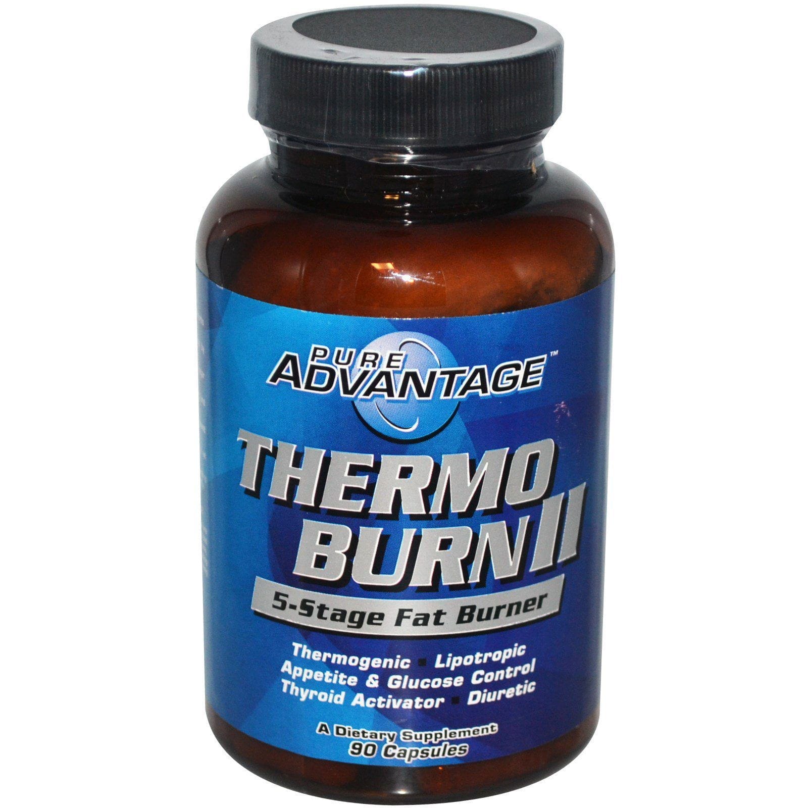 Pure Advantage, Thermo Burn II, quemador de grasas de 5-etapas, 90 cápsulas