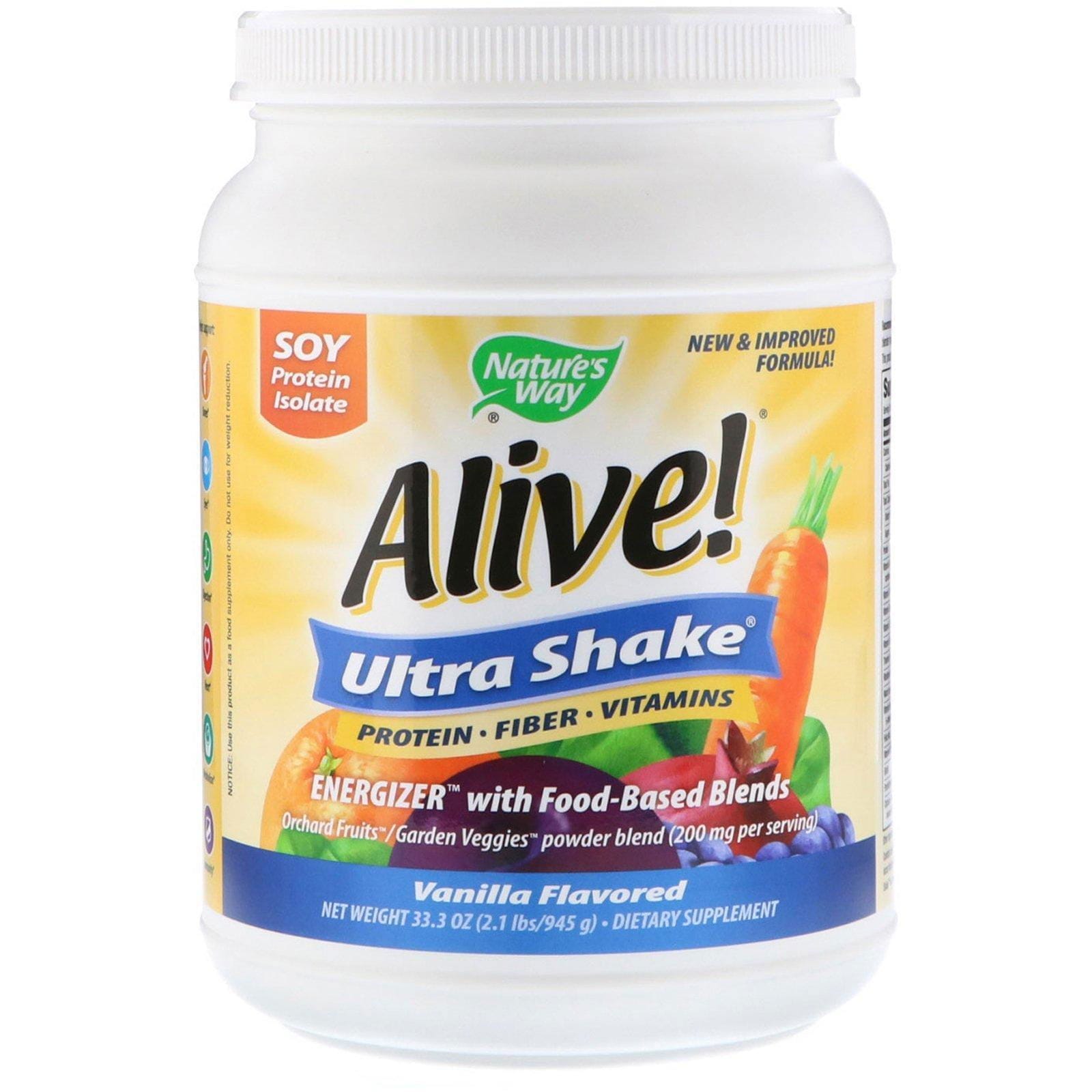 Nature's Way, Alive! Ultra-Batido, Sabor Vainilla, 34 oz (975 g)