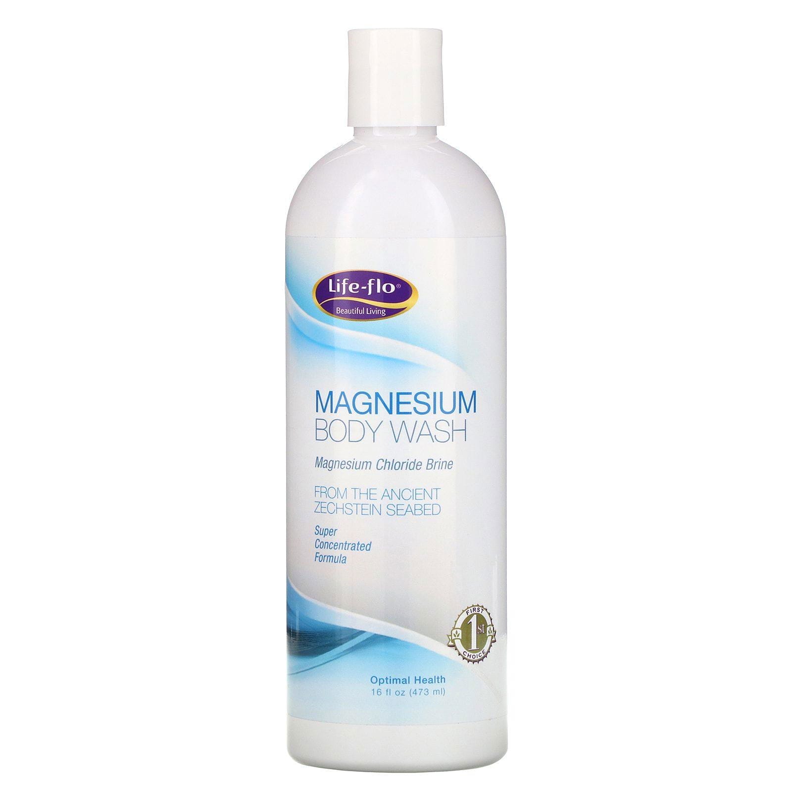 Life-flo, Jabón de baño de magnesio, cloruro de magnesio y salmuera, 16 fl oz (473 ml)