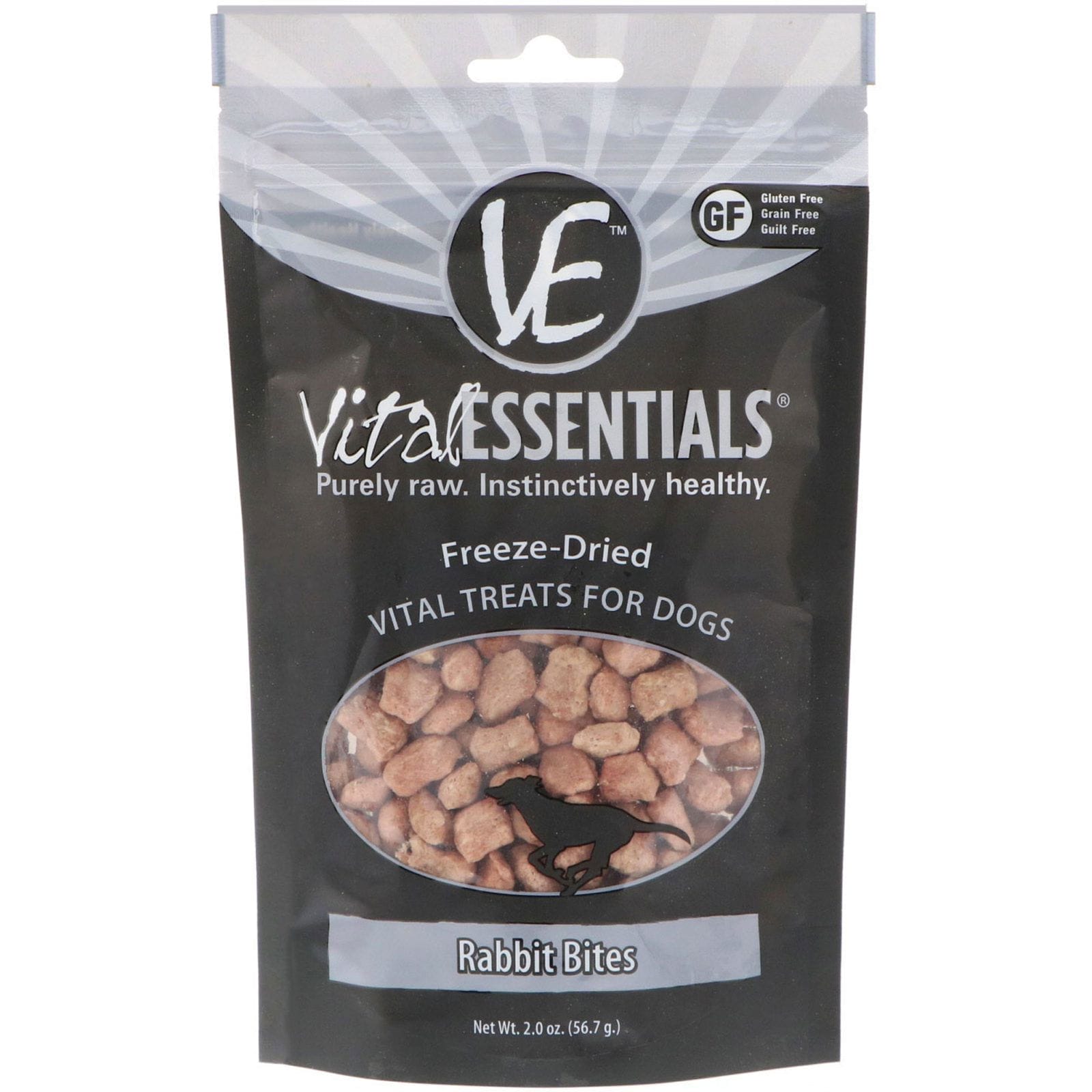 Vital Essentials, Aperitivos liofilizados para perros, mordiscos de conejo, 2.0 oz (56.7 g)