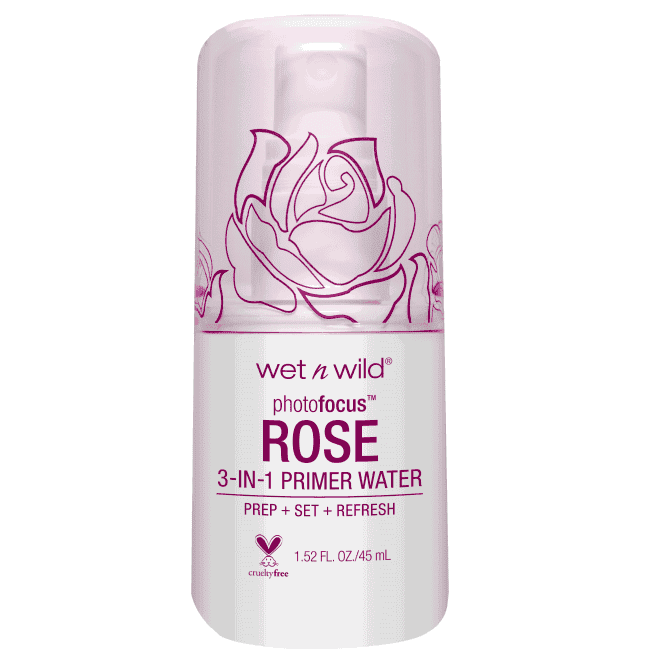 Wet n Wild, Prebase a base de agua 3 en 1 PhotoFocus, Adicción rosa, 45 ml (1,52 oz. liq.)