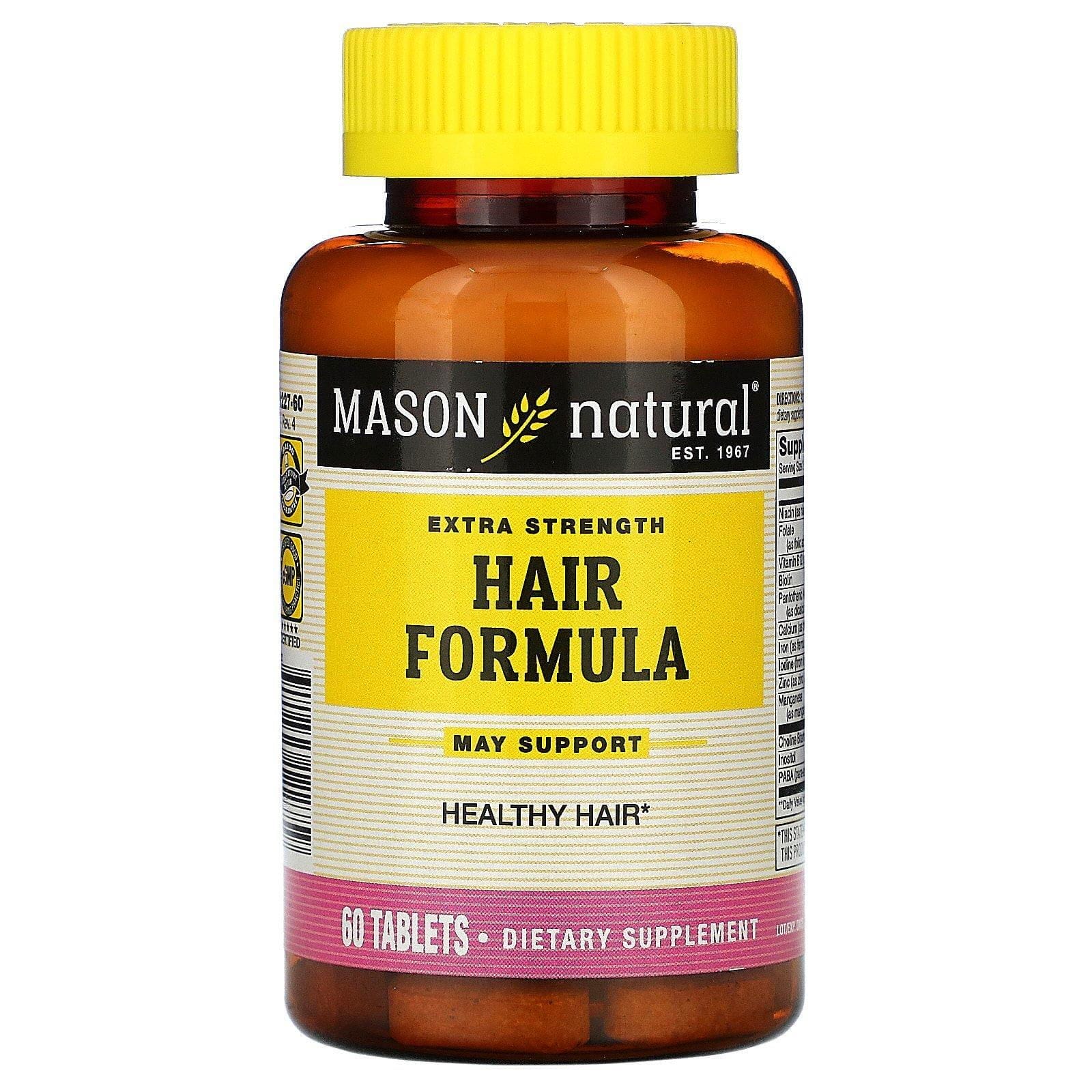 Mason Natural, Fórmula Extra Fuerte para el Cabello, 60 Tabletas