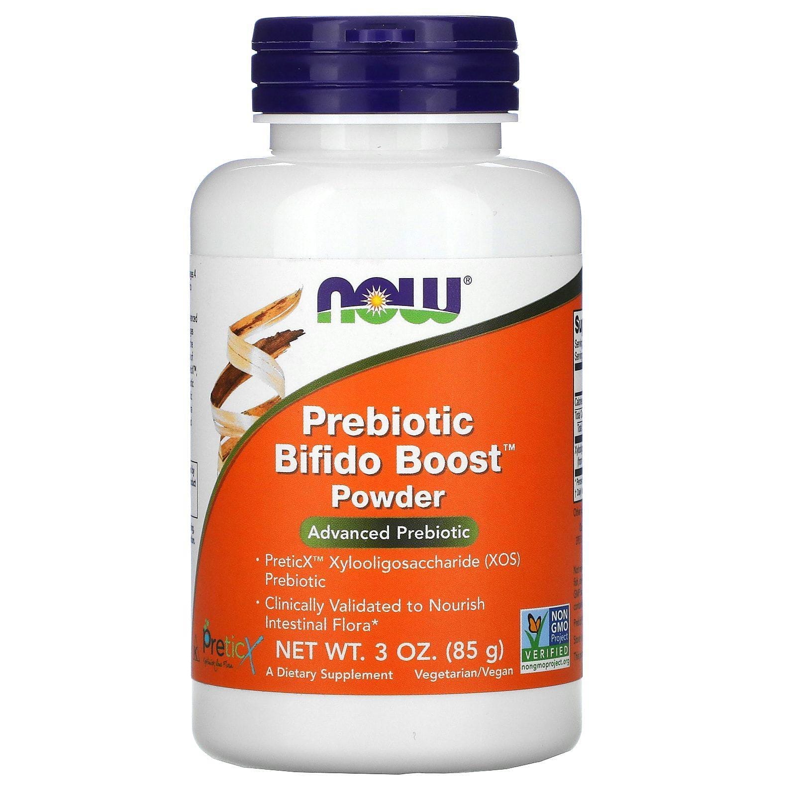 Now Foods, Prebiotic Bifido Boost, Suplemento prebiótico en polvo, 85 g (3 oz)