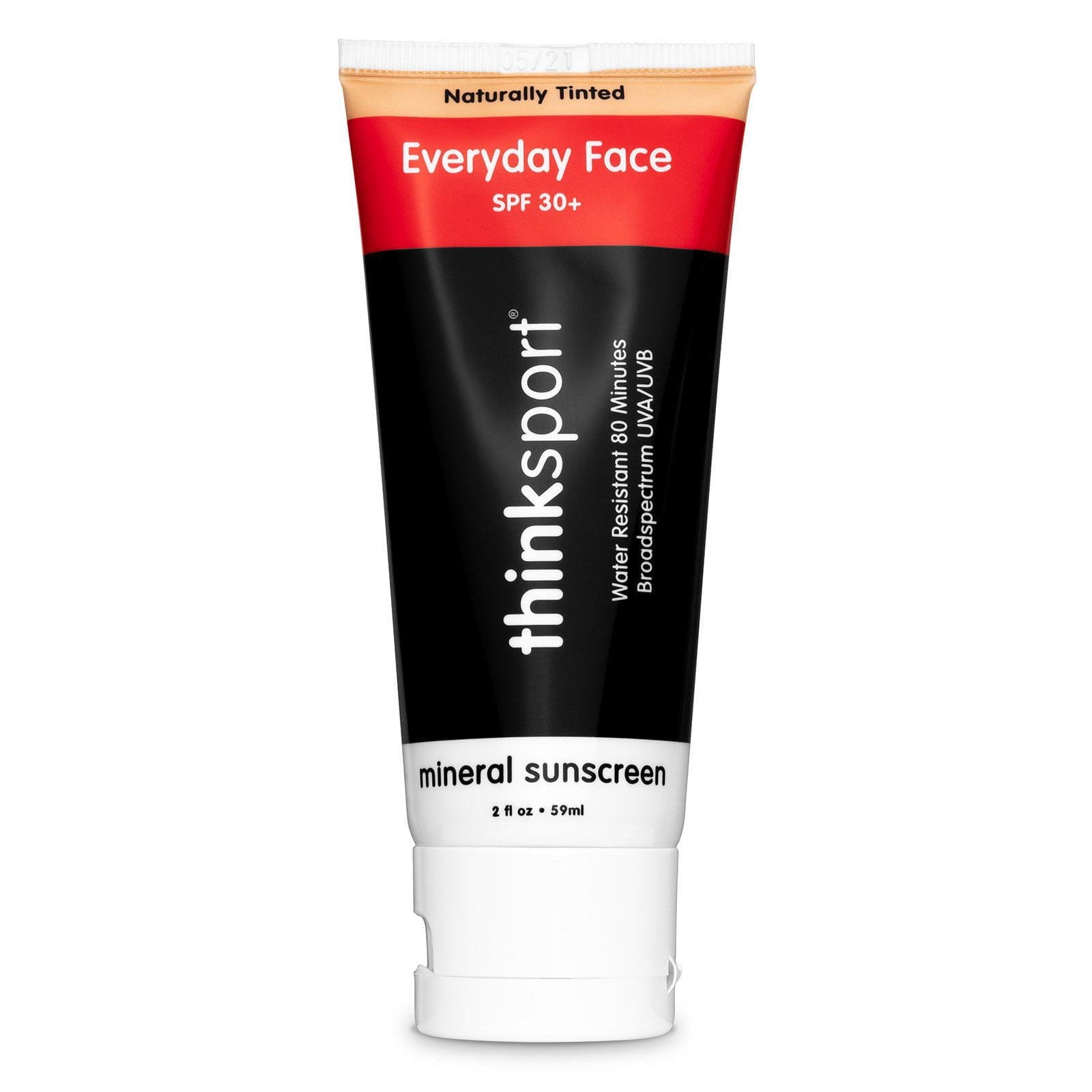 Think, Thinksport, EveryDay Face, SPF 30+, naturalmente teñido, 2 onzas (59ml)