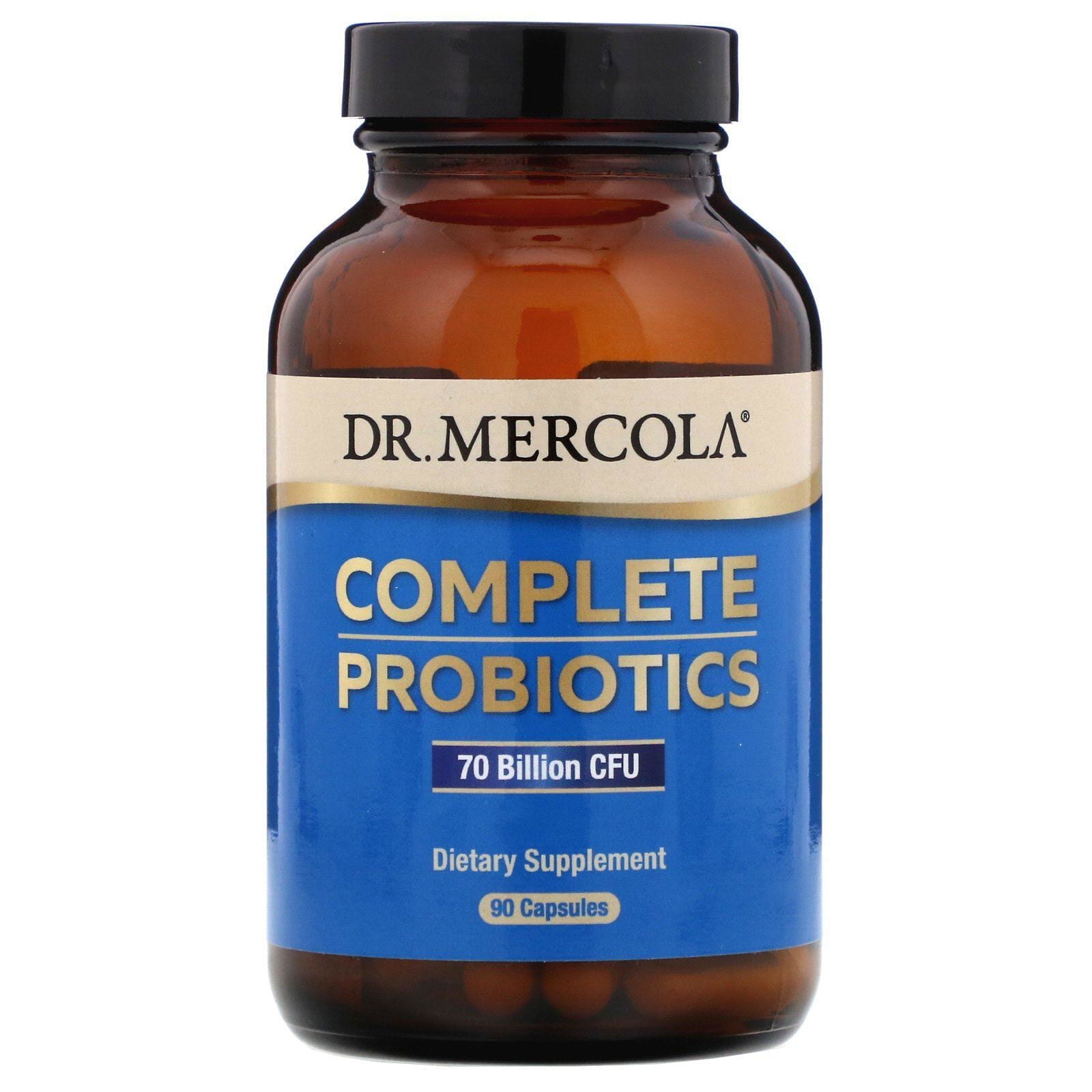 Dr. Mercola, Suplemento probiótico completo, 70.000 millones de UFC, 90 cápsulas