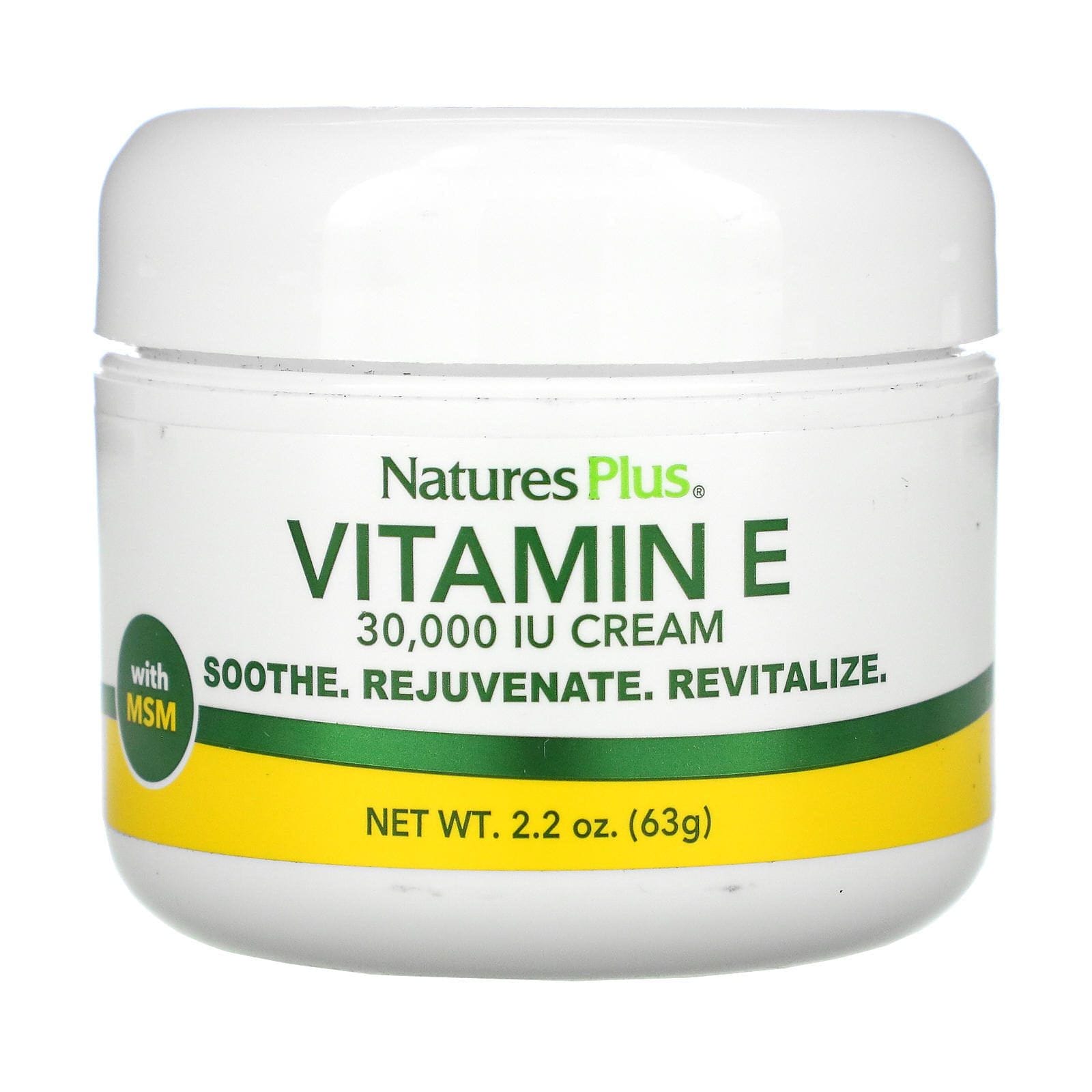 Nature's Plus, Vitamina E en crema, 30,000 UI, 2.2 oz (63 g)
