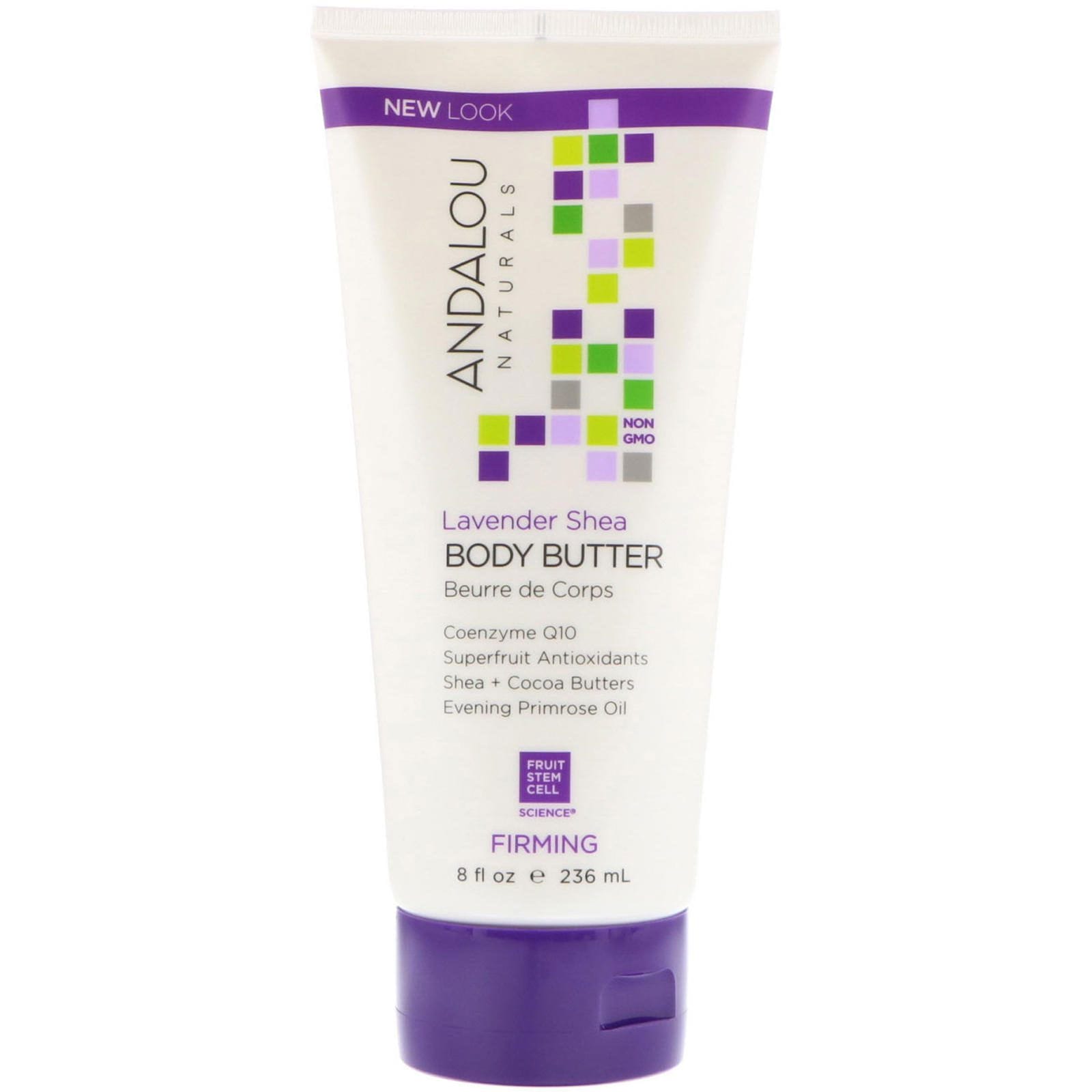 Andalou Naturals, Manteca corporal, Reafirmante, Lavanra y Karité, 8 fl oz (236 ml)