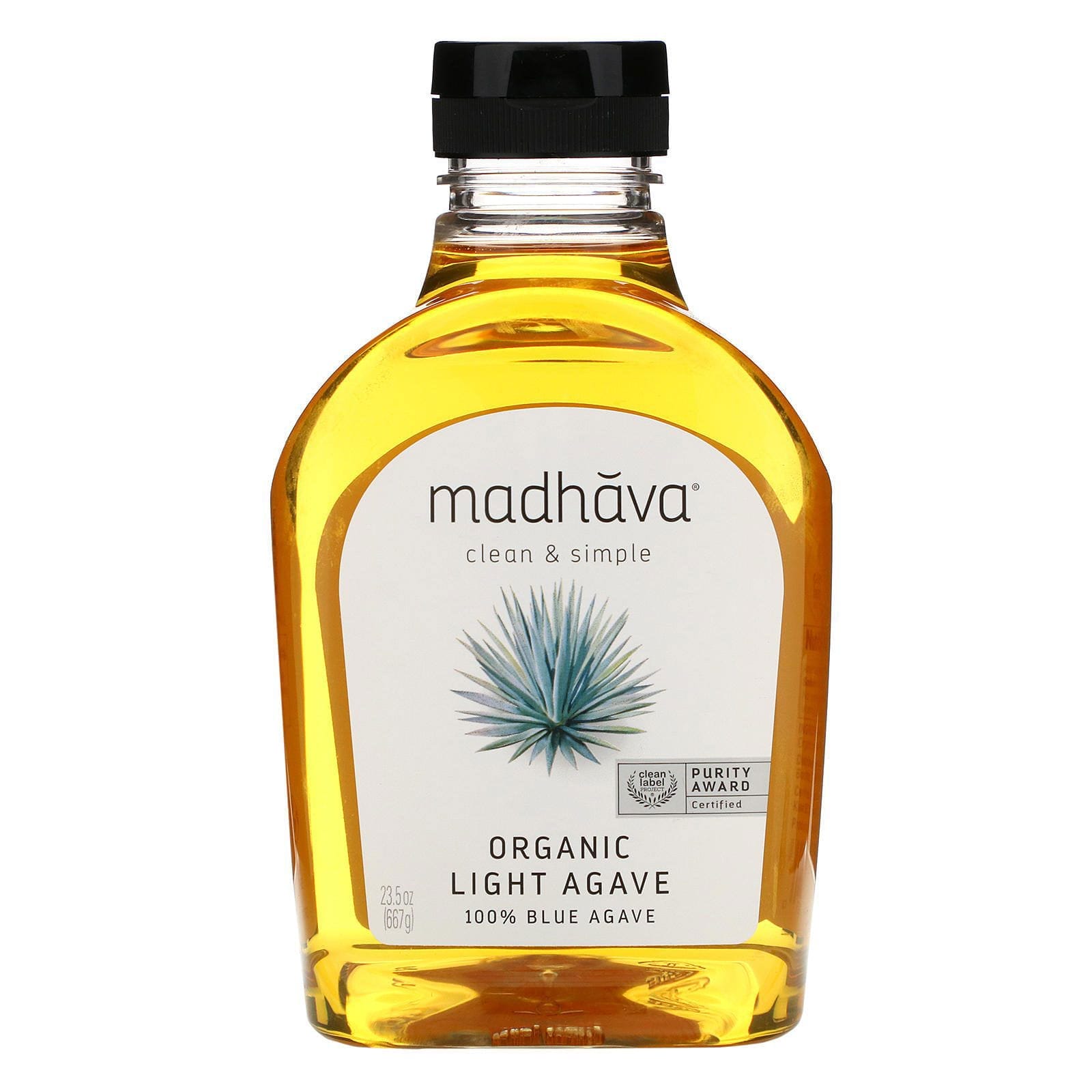 Madhava Natural Sweeteners, Agave orgánico dorado, ligero, 23.5 oz (667 g)