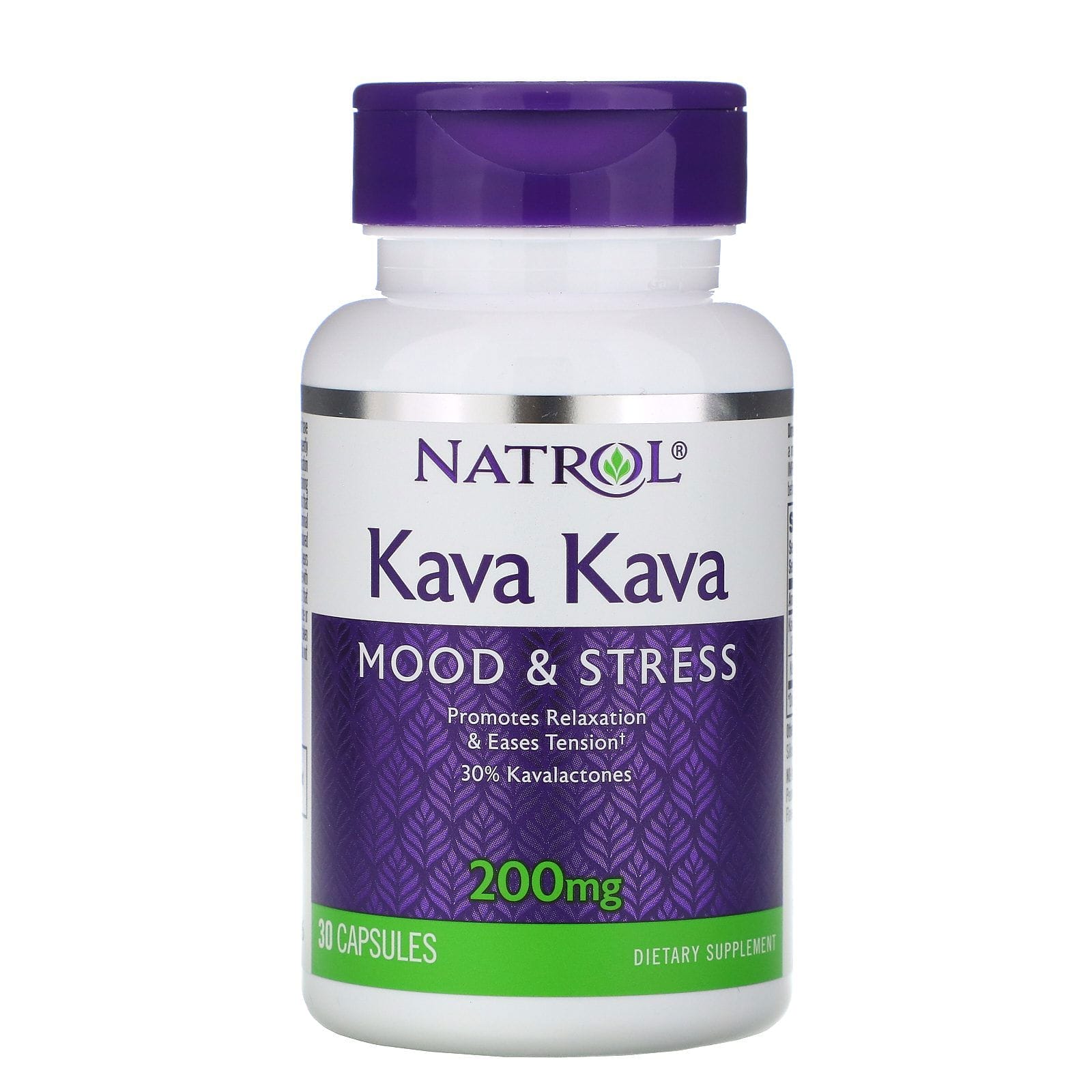 Natrol, Kava Kava, 200 mg, 30 cápsulas