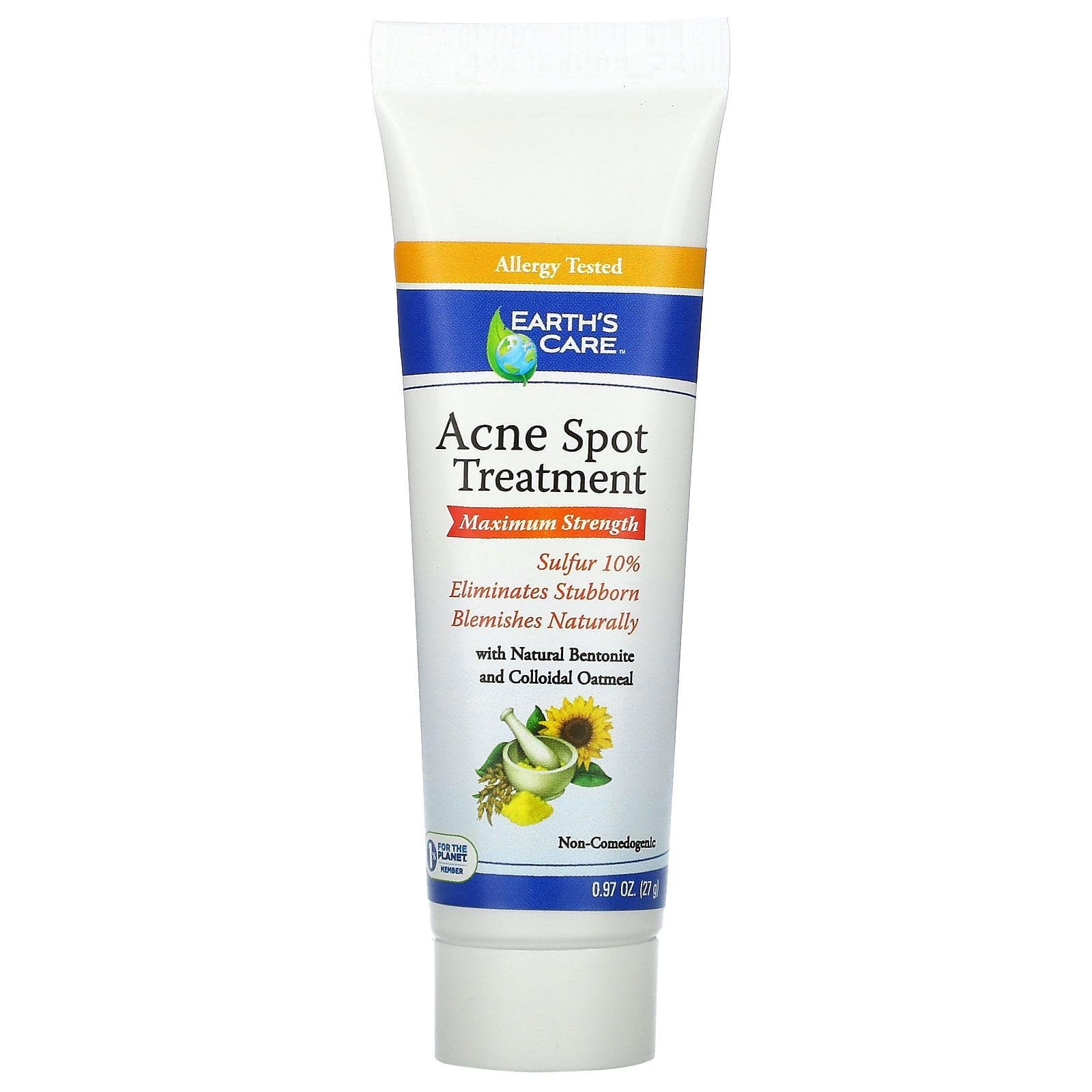 Earth's Care, Tratamiento para las Manchas por Acné, Máxima Potencia, 0,97 oz (27 g)