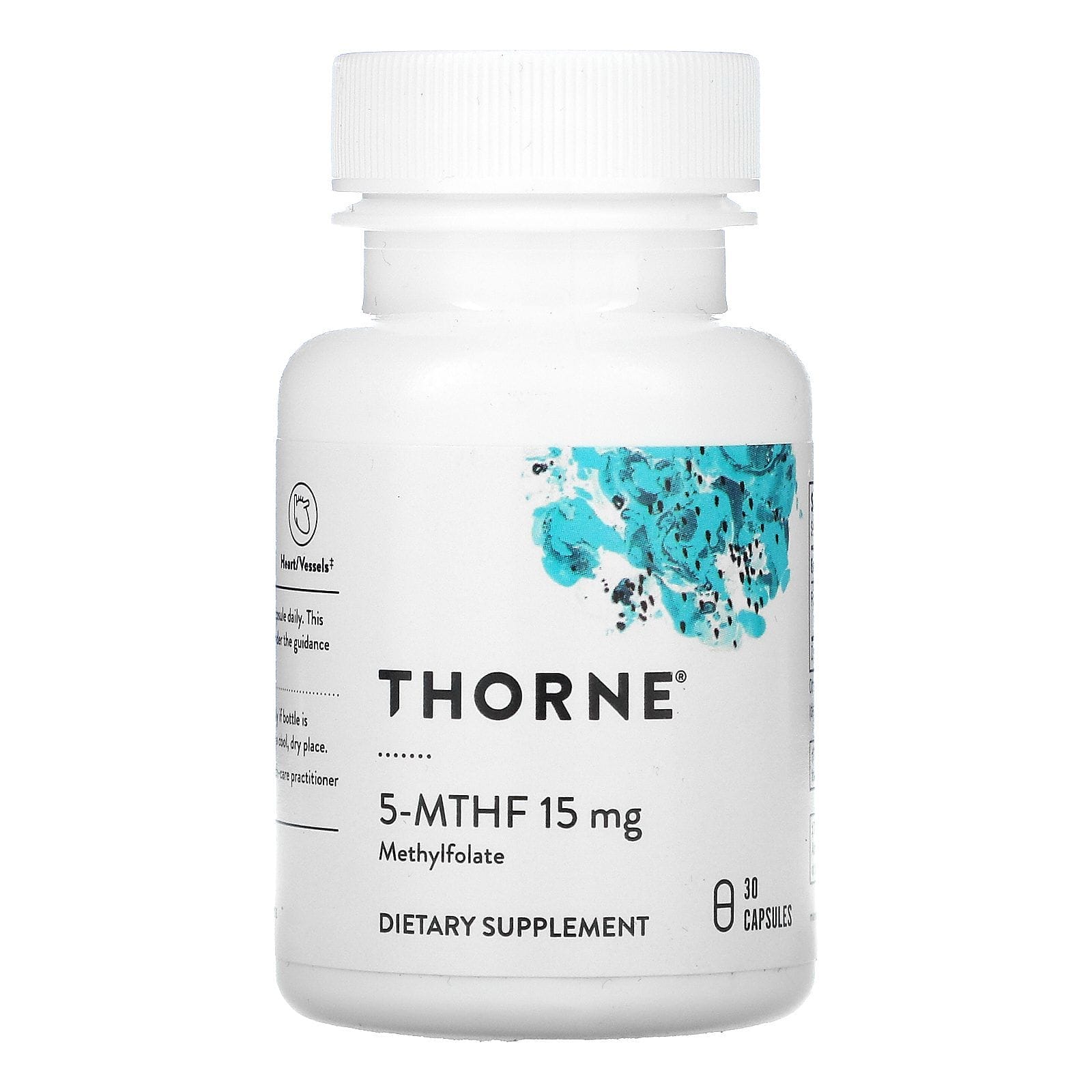 Thorne Research, 5-MTHF, 15 mg, 30 cápsulas
