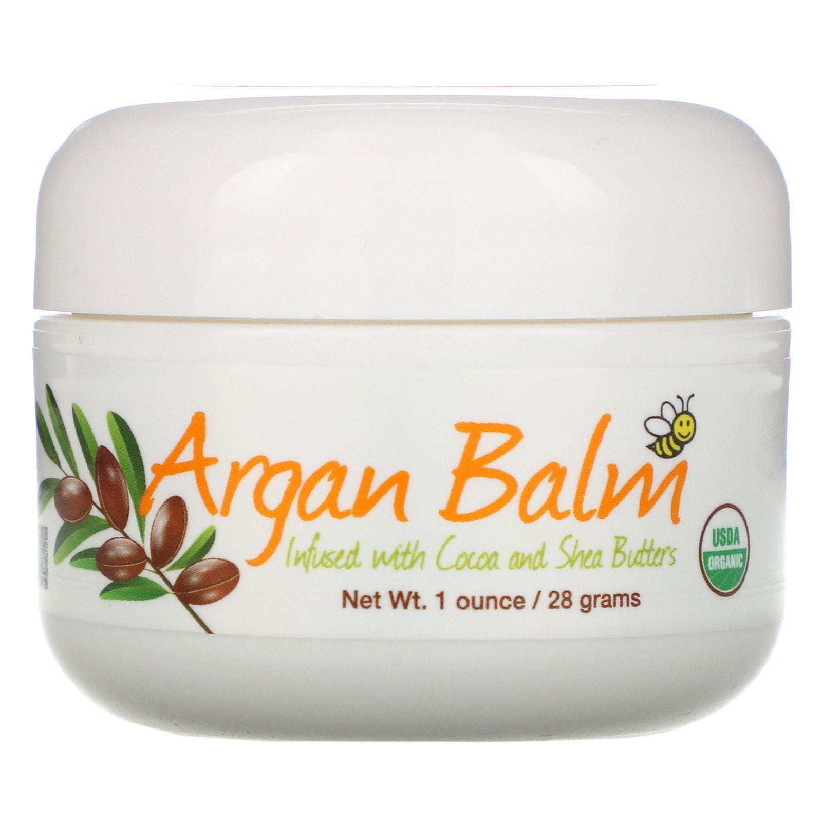 Sierra Bees, Bálsamo de argán con cacao y manteca de karité, 28 g (1 oz)