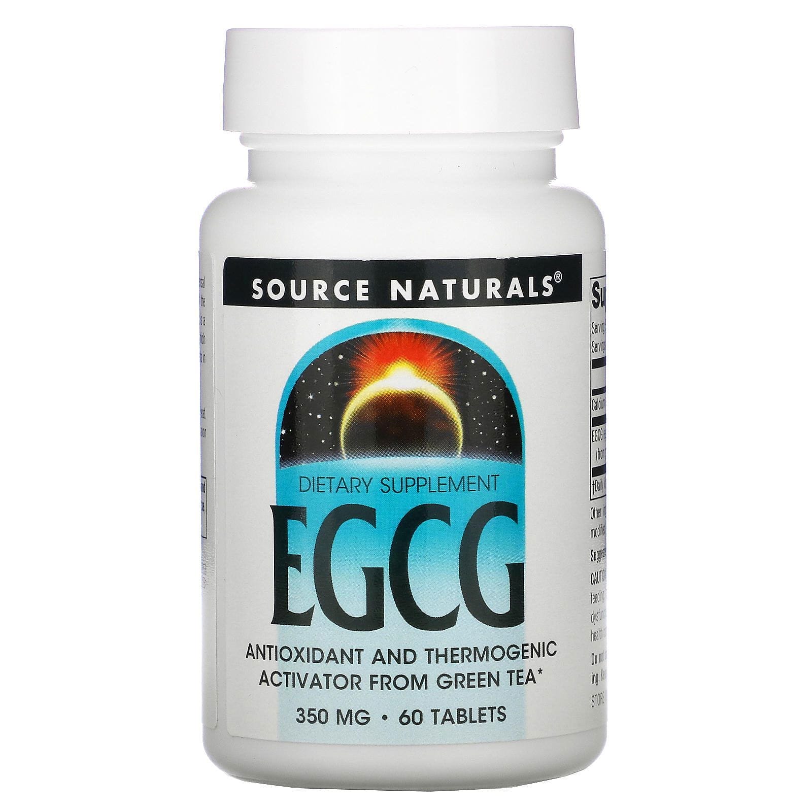 Source Naturals, EGCG, 350 mg, 60 pastillas
