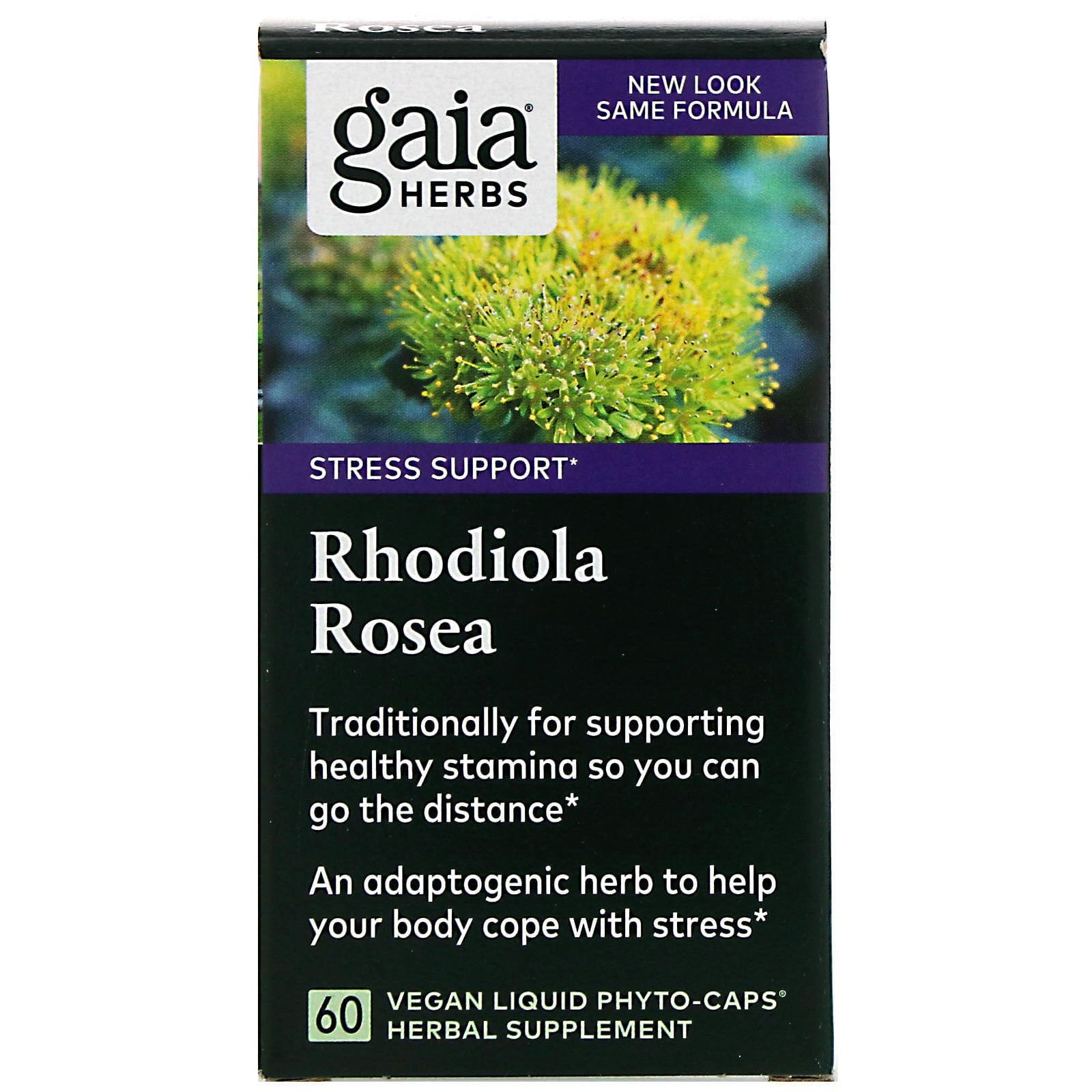 Gaia Herbs, Rhodiola rosea, 60 cápsulas Liquid Phyto-Caps veganas