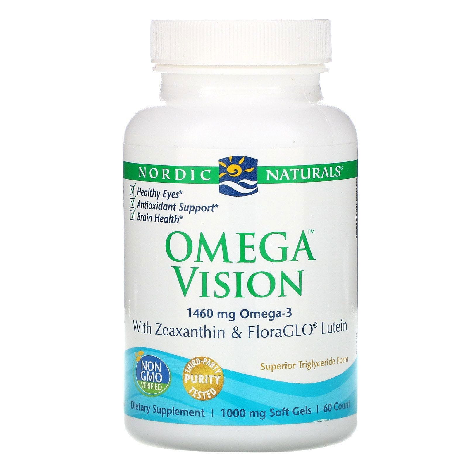 Nordic Naturals, Omega Vision, 1000 mg, 60 geles blandos