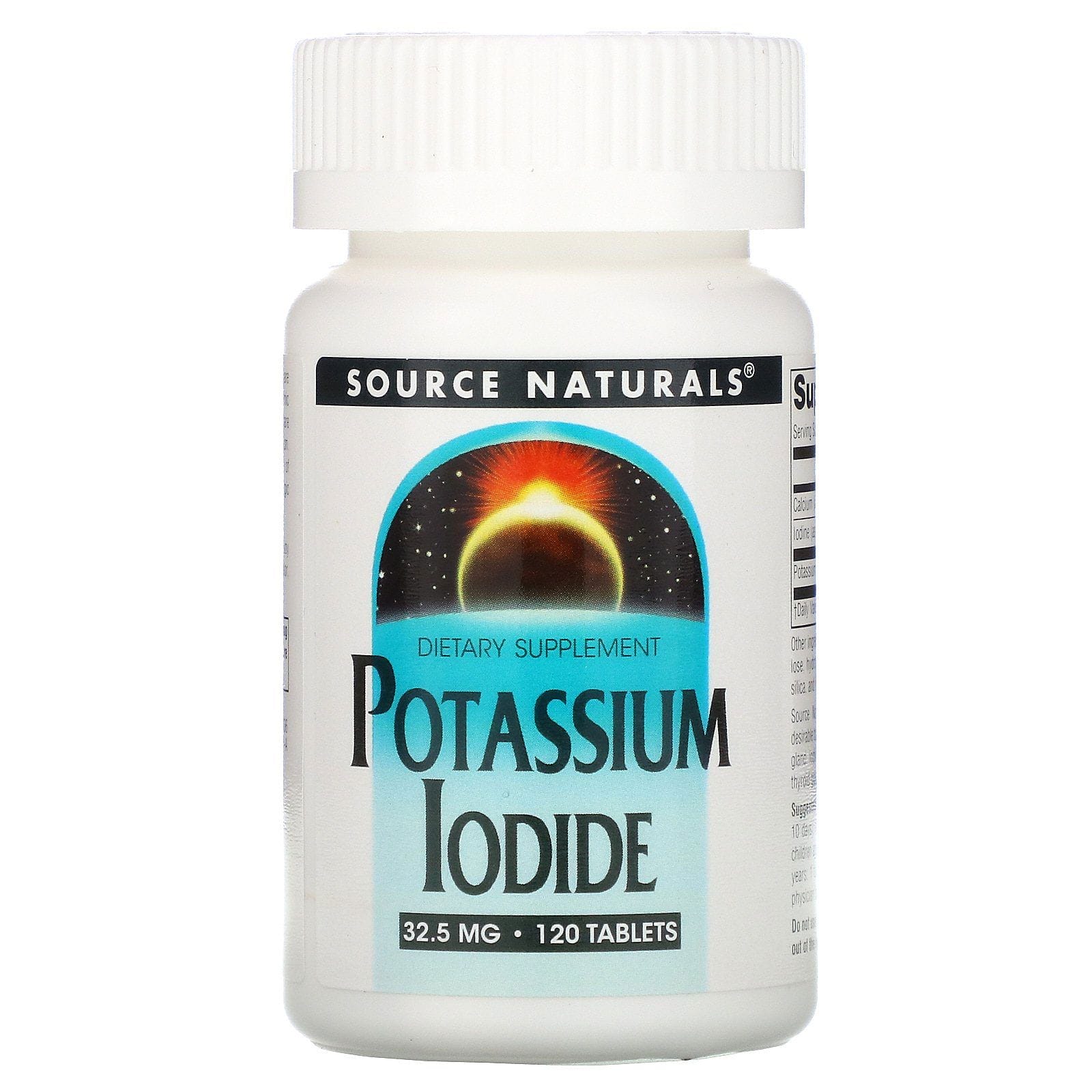 Source Naturals, Yoduro de Potasio, 32.5 mg, 120 Comprimidos