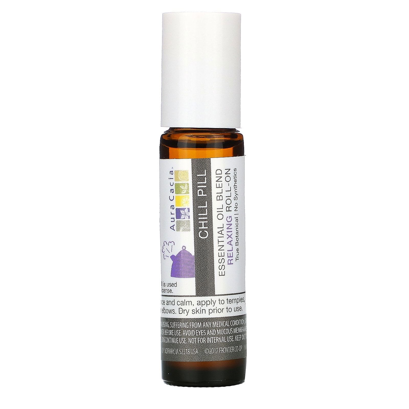 Aura Cacia, Mezcla de aceite esencial, Roll on relajante, Calmante, 0.31 fl oz (9.2 ml)