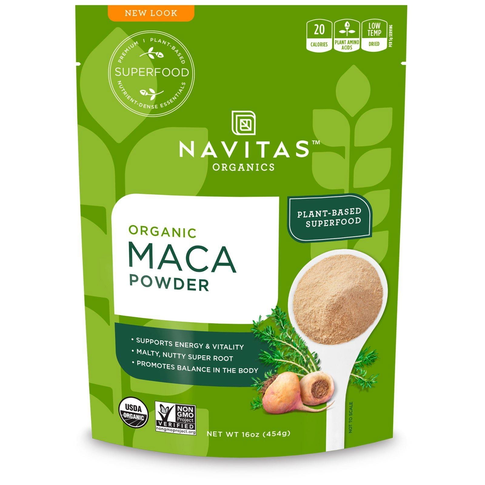 Navitas Organics, Orgánica, Maca en polvo, 16 oz (454 g)