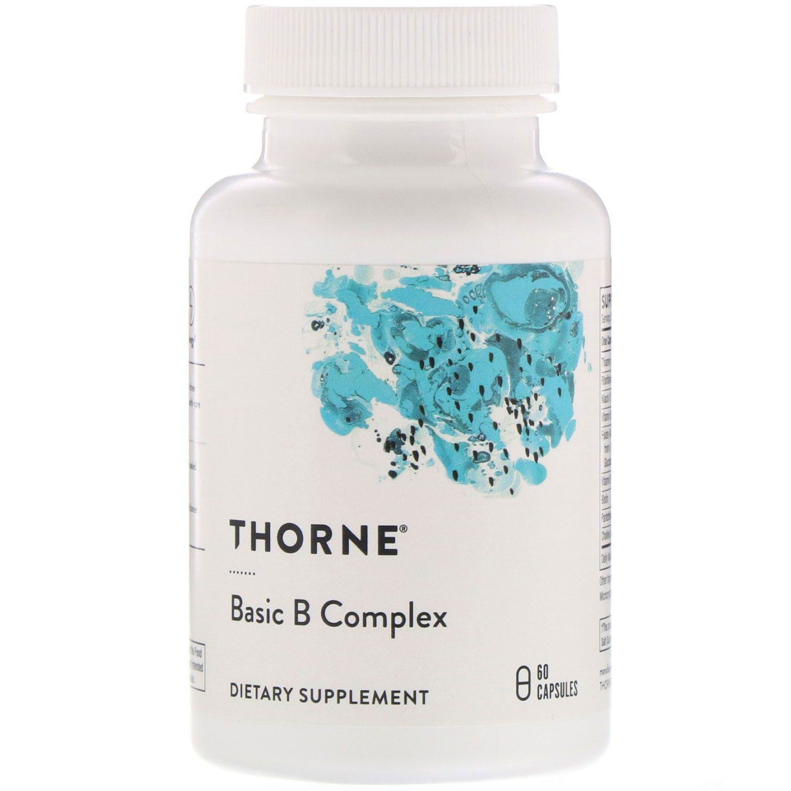 Thorne Research, Complejo básico de vitaminas B, 60 cápsulas