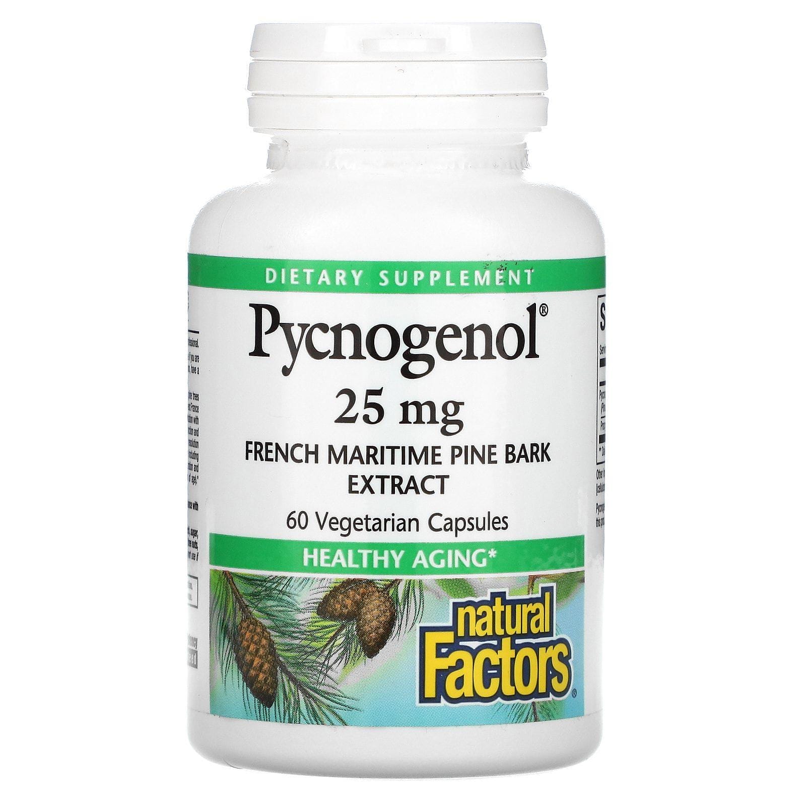 Natural Factors, Pycnogenol, 25 mg, 60 cápsulas