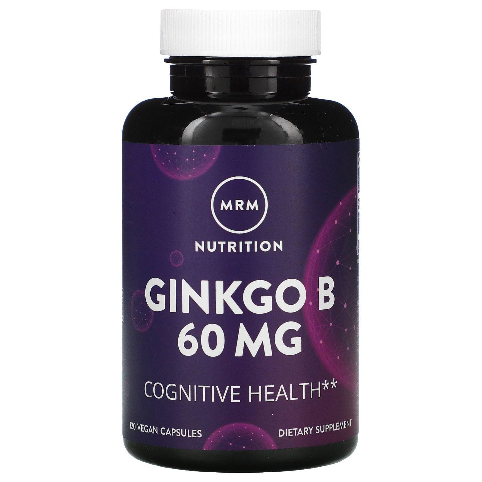 MRM, Ginkgo B, 60 mg, 120 cápsulas vegetales