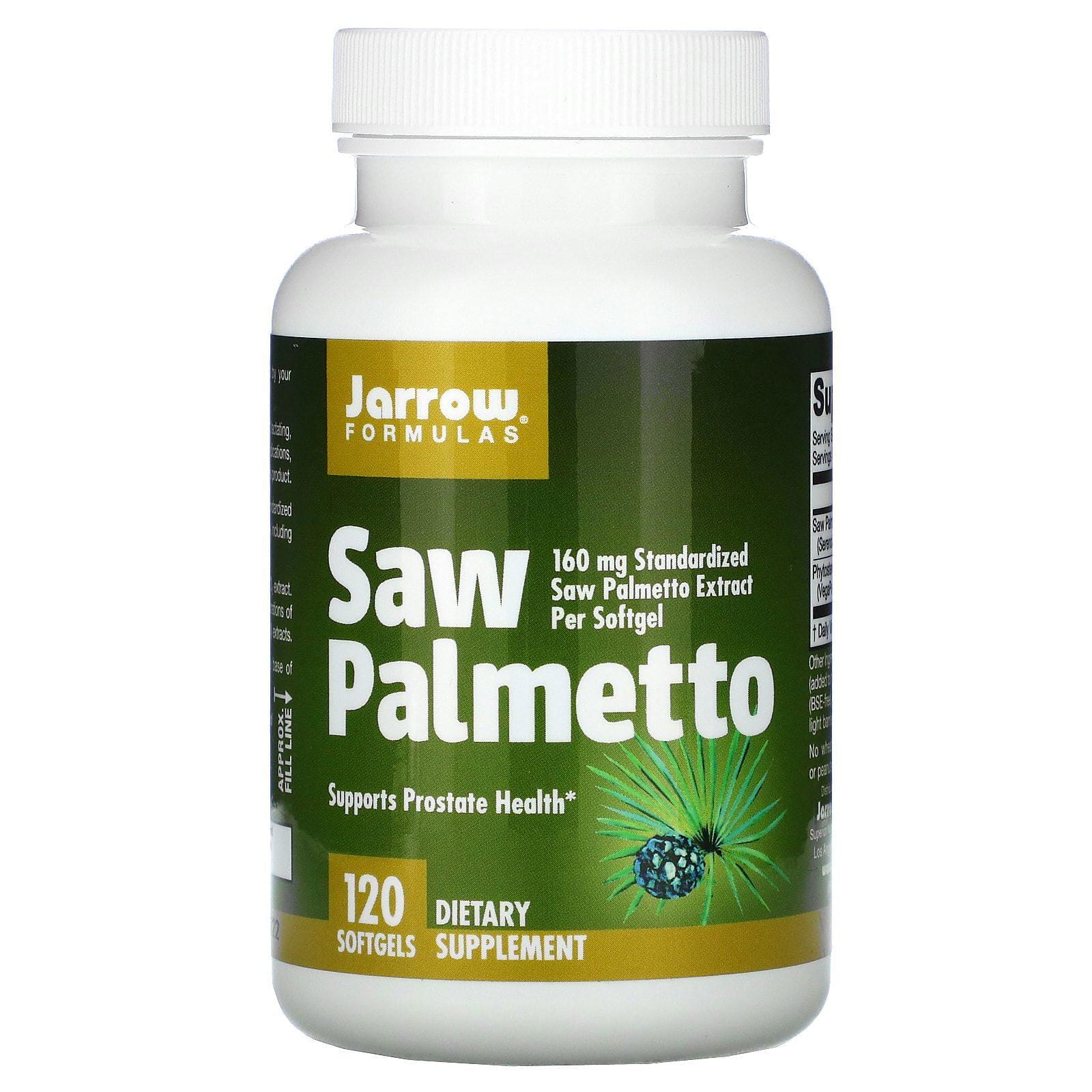 Jarrow Formulas, Palma enana, 160 mg, 120 cápsulas de gel