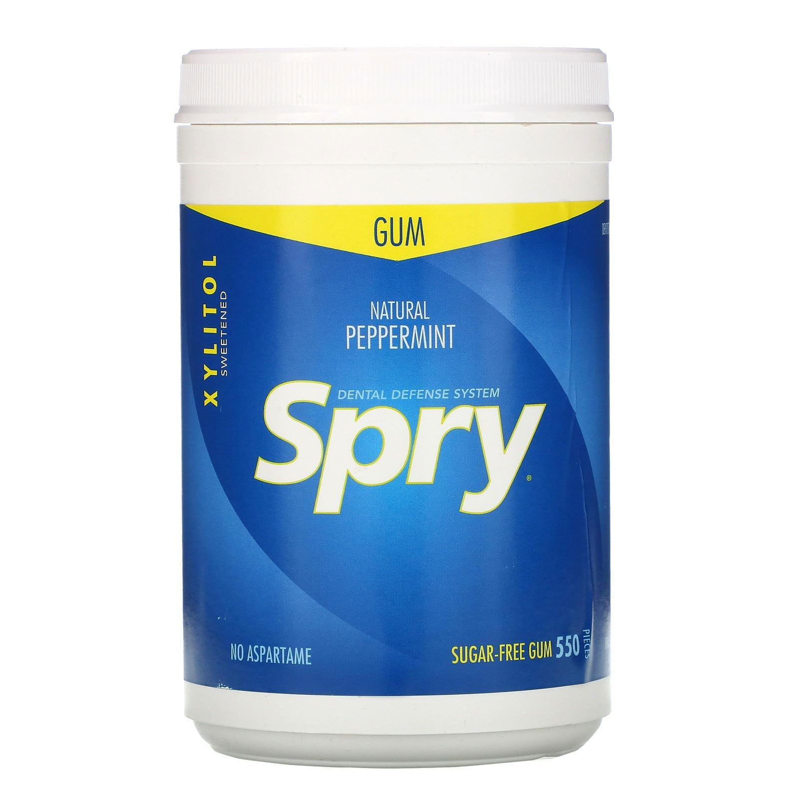 Xlear, Spry, Chicle, Menta natural, Sin azúcar, 550 piezas (660 g)