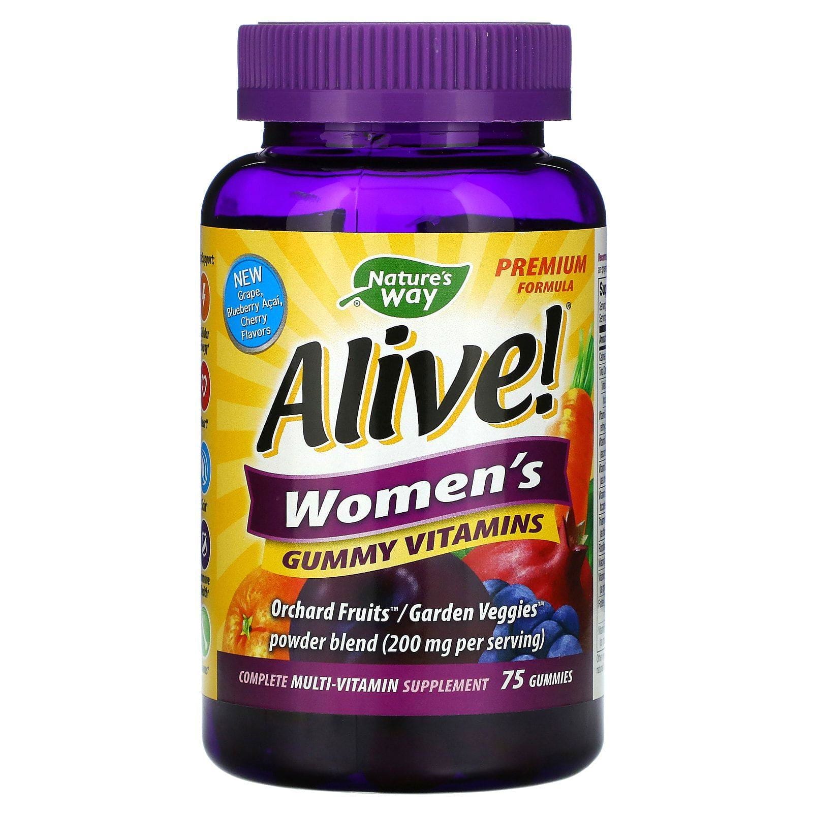 Nature's Way, Alive! - Gominolas de Vitaminas para Mujeres, 75 Gominolas