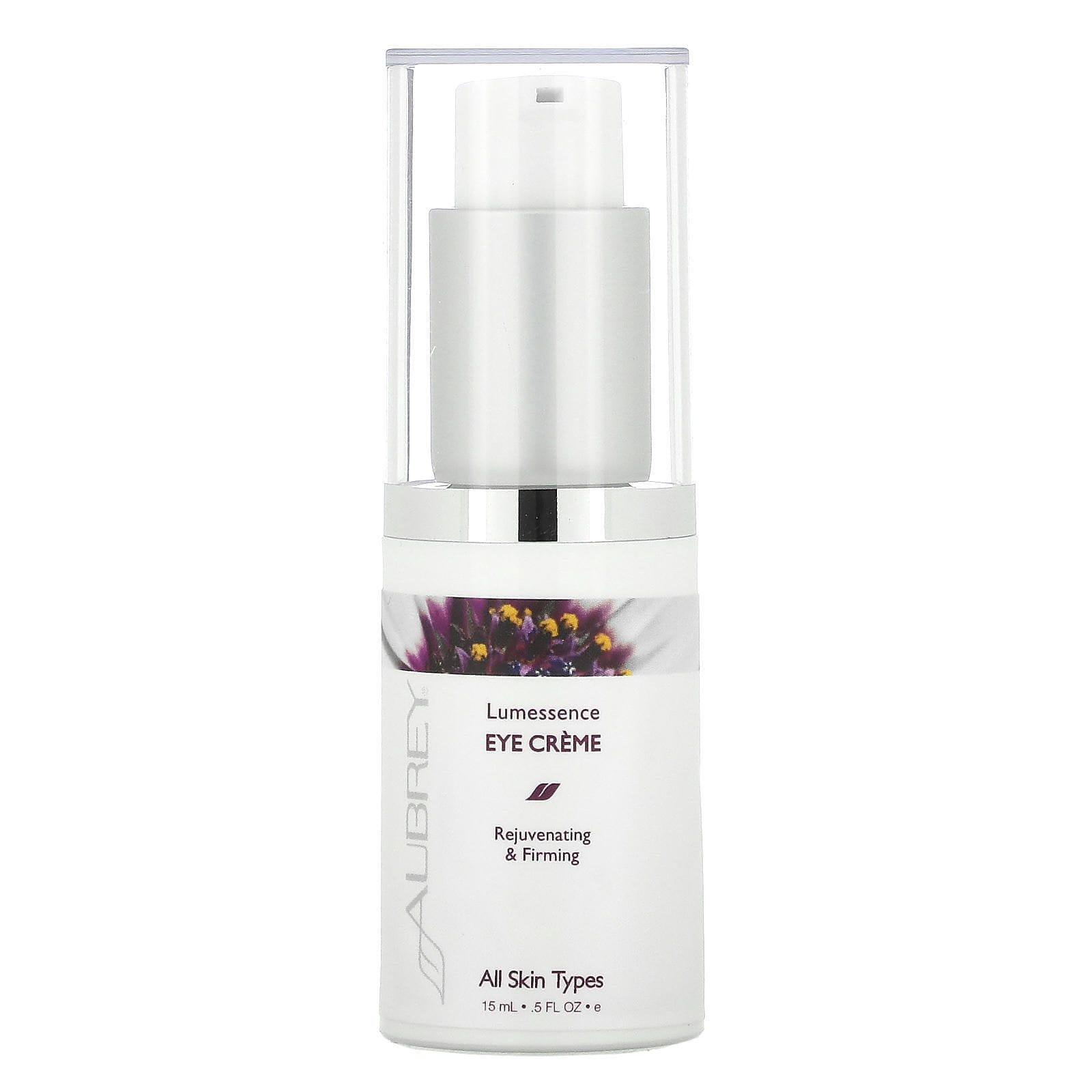 Aubrey Organics, Crema para ojos Lumessence, Reafirmante y antiarrugas, .5 fl oz (15 ml)