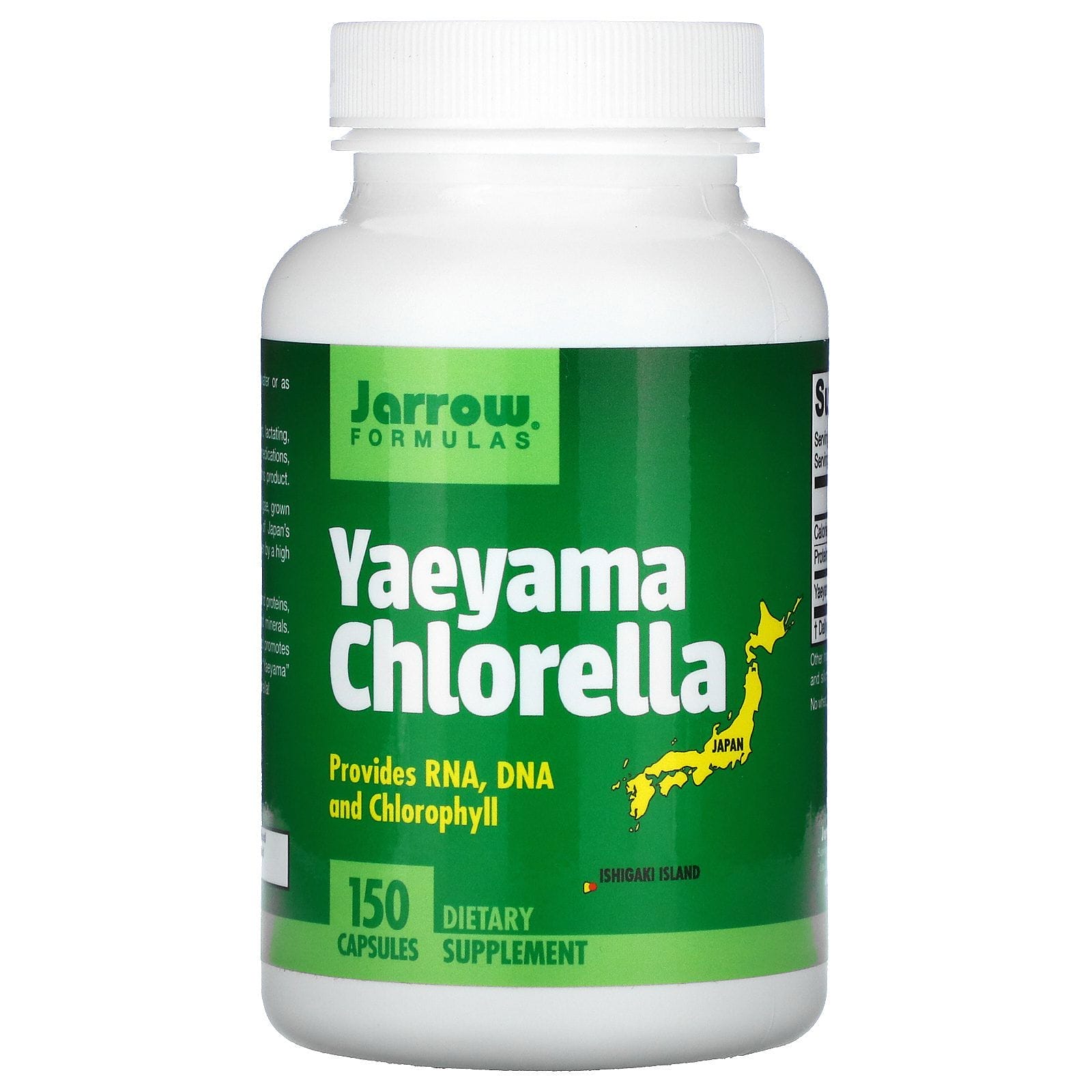 Jarrow Formulas, Clorela yaeyama, 150 cápsulas
