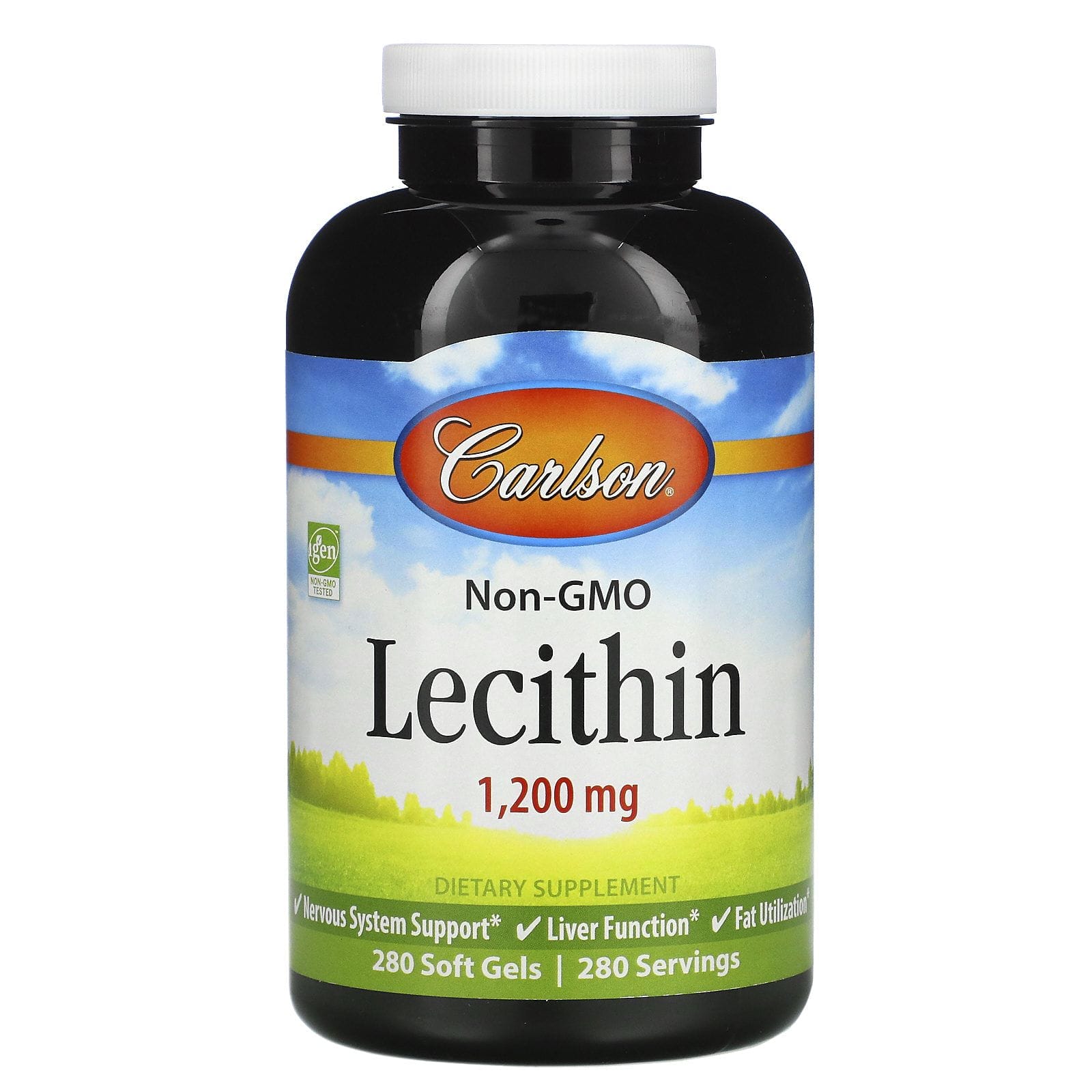 Carlson Labs, Lecitina, 1200 mg, 280 cápsulas blandas