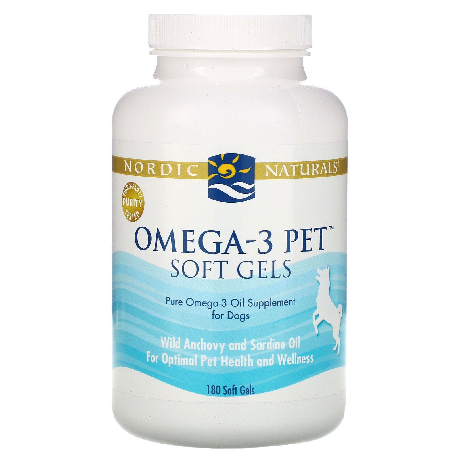 Nordic Naturals, Omega-3 para mascotas, softgels para perros, 180 softgels