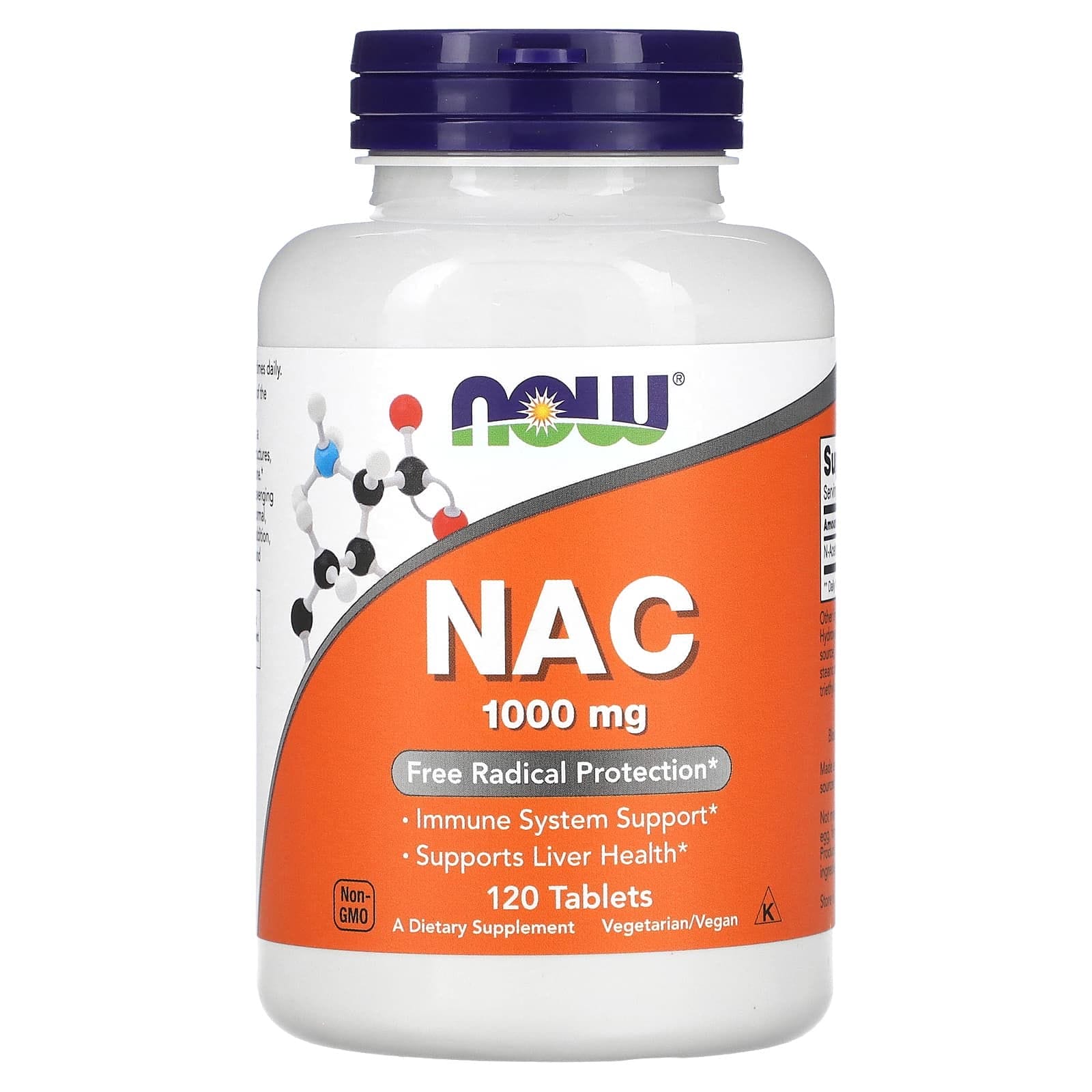 NOW Foods, NAC, Suplemento alimentario, 1000 mg, 120 comprimidos