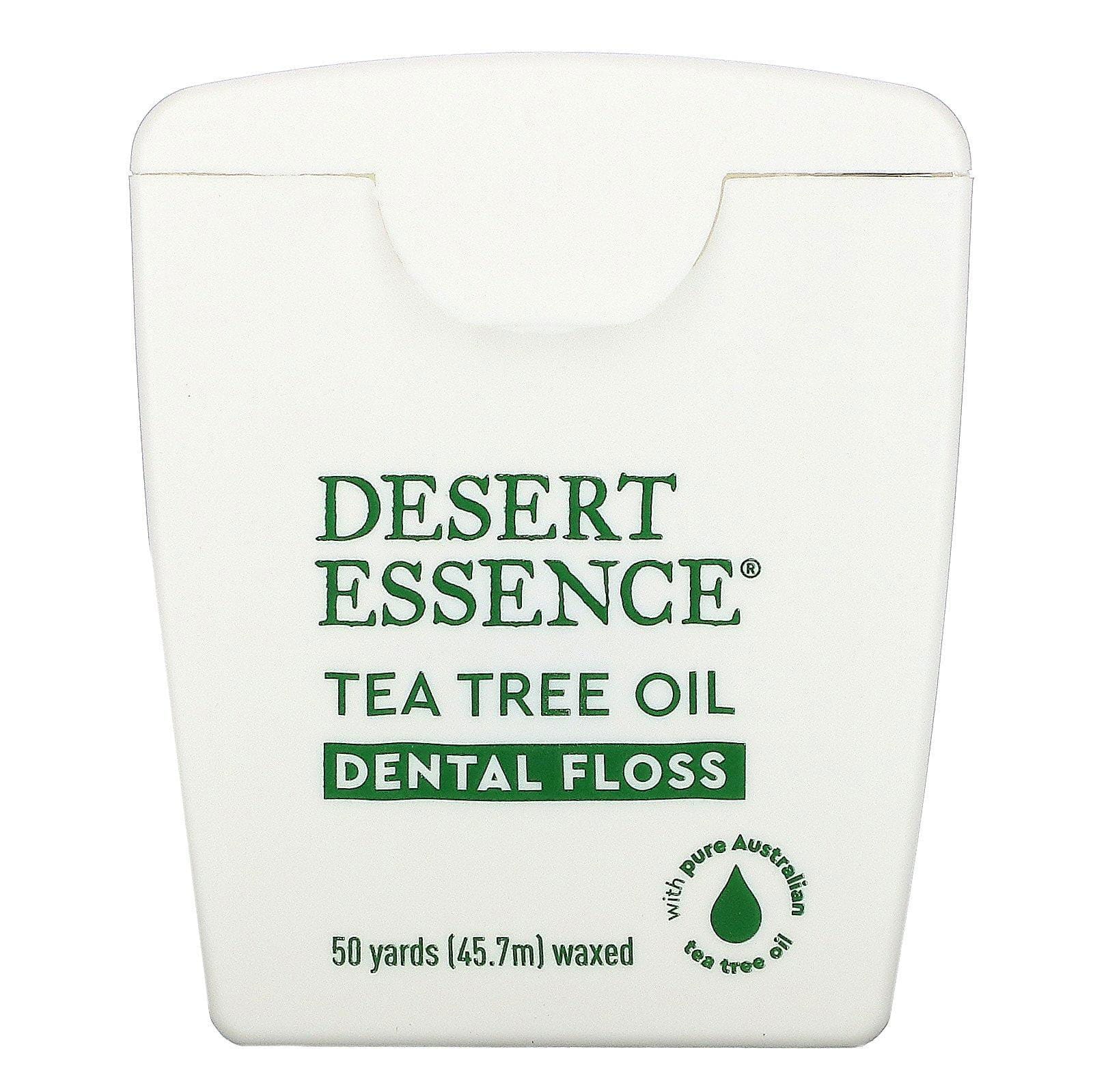 Desert Essence, Hilo dental con aceite de árbol del té, 45,7 m (50 yd)