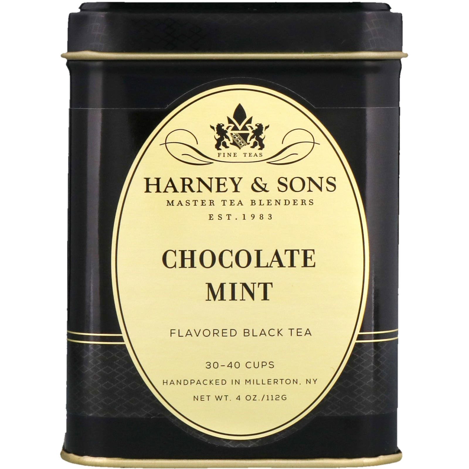 Harney & Sons, Mentas de chocolate, sabor a té negro Tea, 4 oz