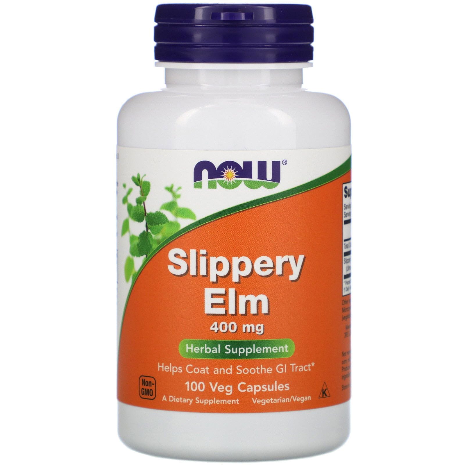 Now Foods, Olmo, 400 mg, 100 cápsulas