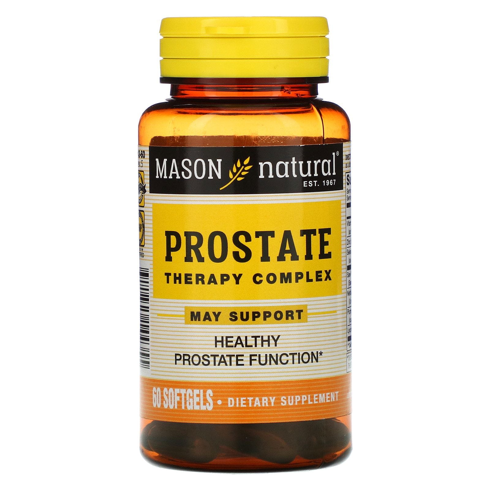 Mason Natural, Complejo terapéutico para la próstata, 60 cápsulas blandas