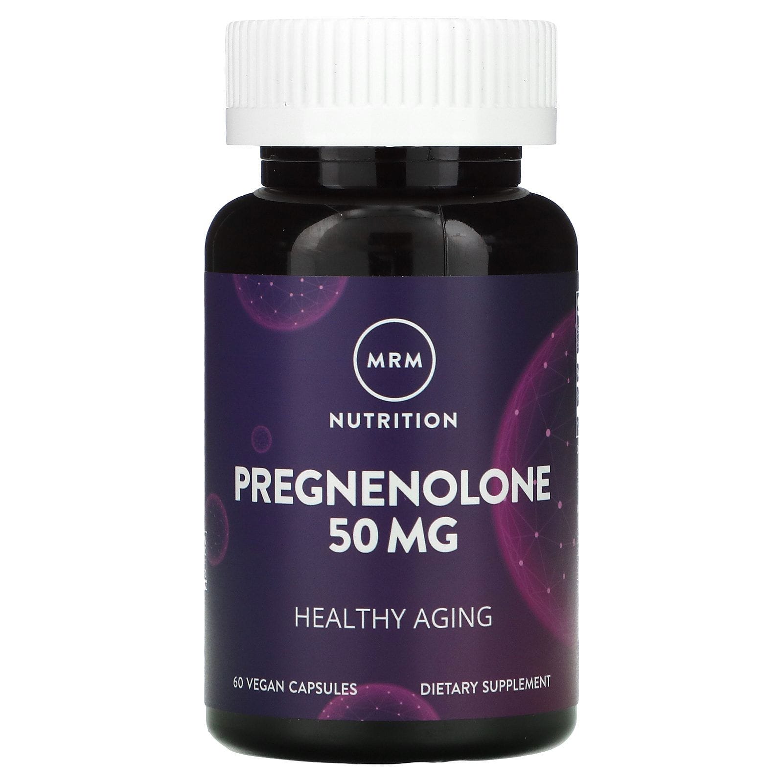 MRM, Nutrición, Pregnenolona, 50 mg, 60 cápsulas veganas