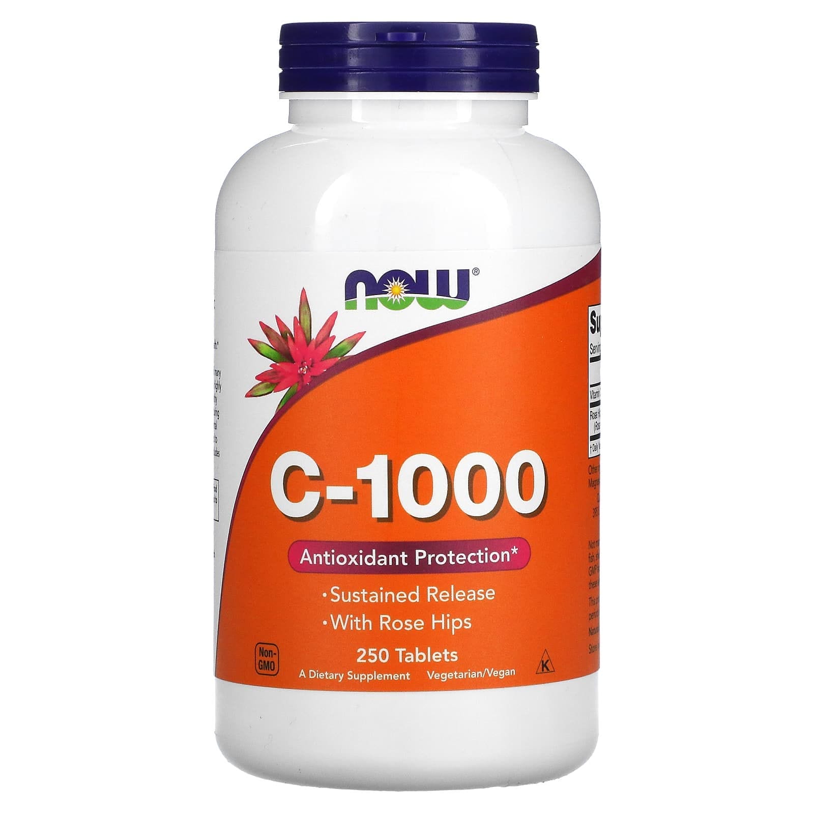 NOW Foods, Vitamina C-1000, 250 comprimidos