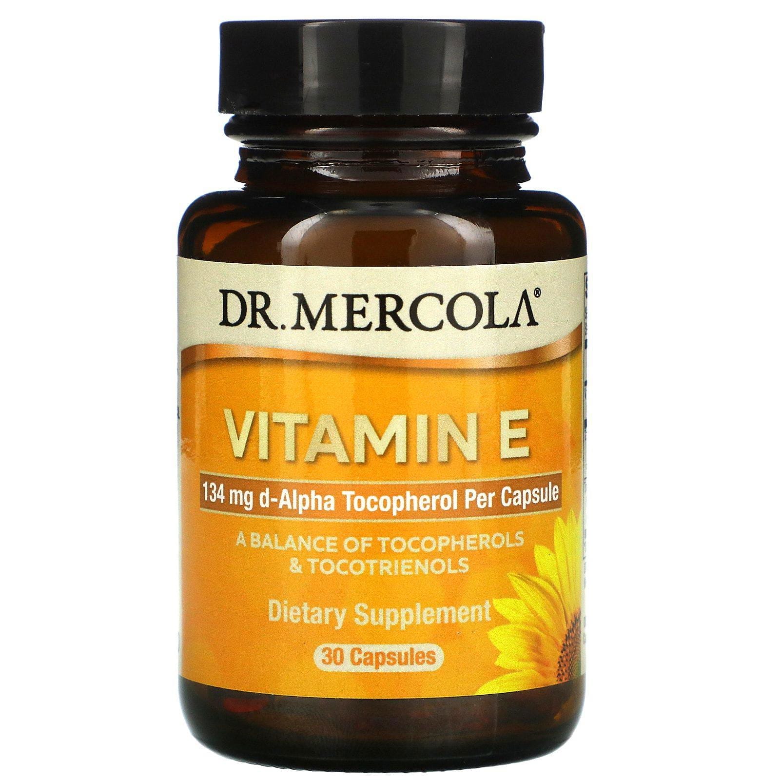 Dr. Mercola, Vitamina E, 30 cápsulas