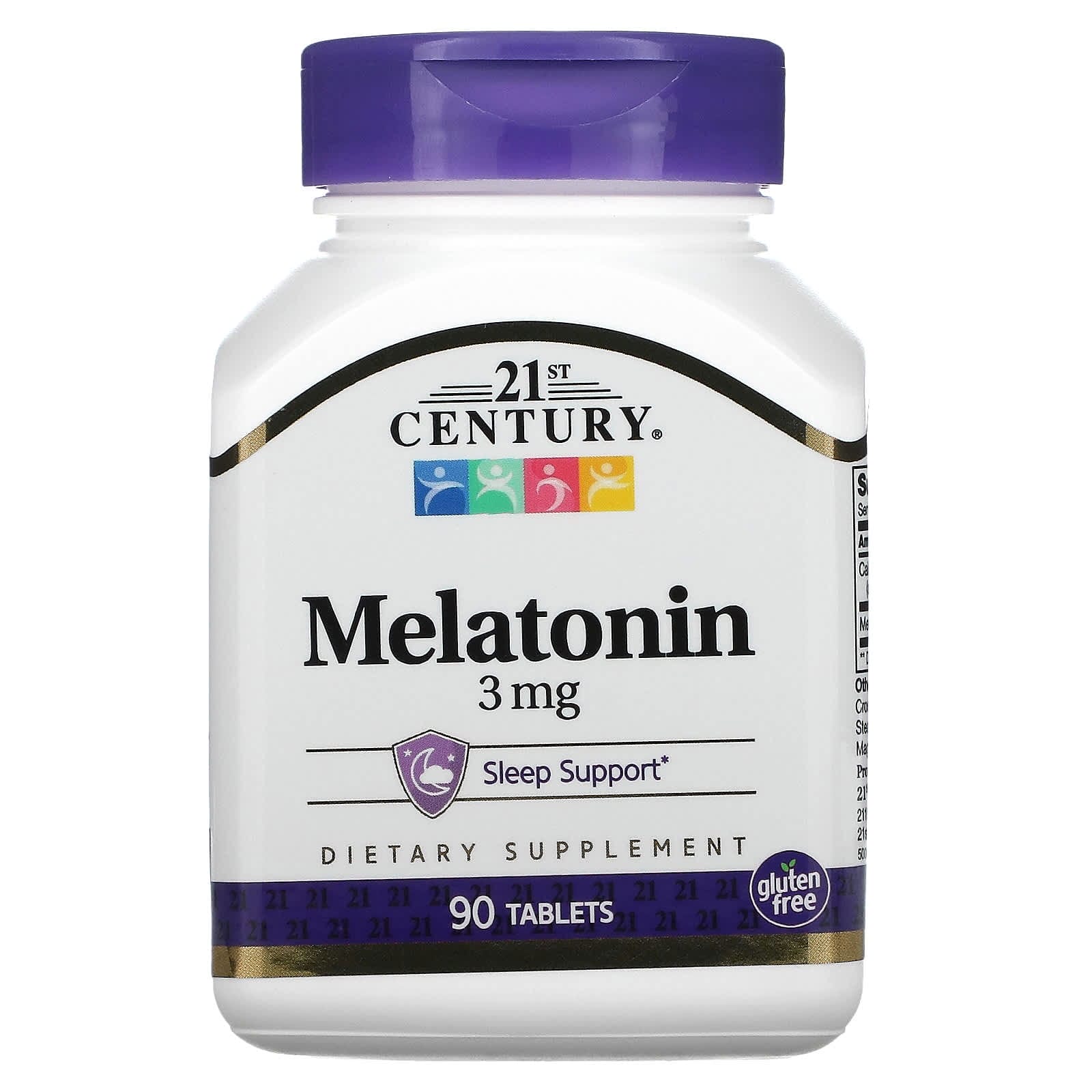 21st Century, Melatonina, 3 mg, 90 comprimidos