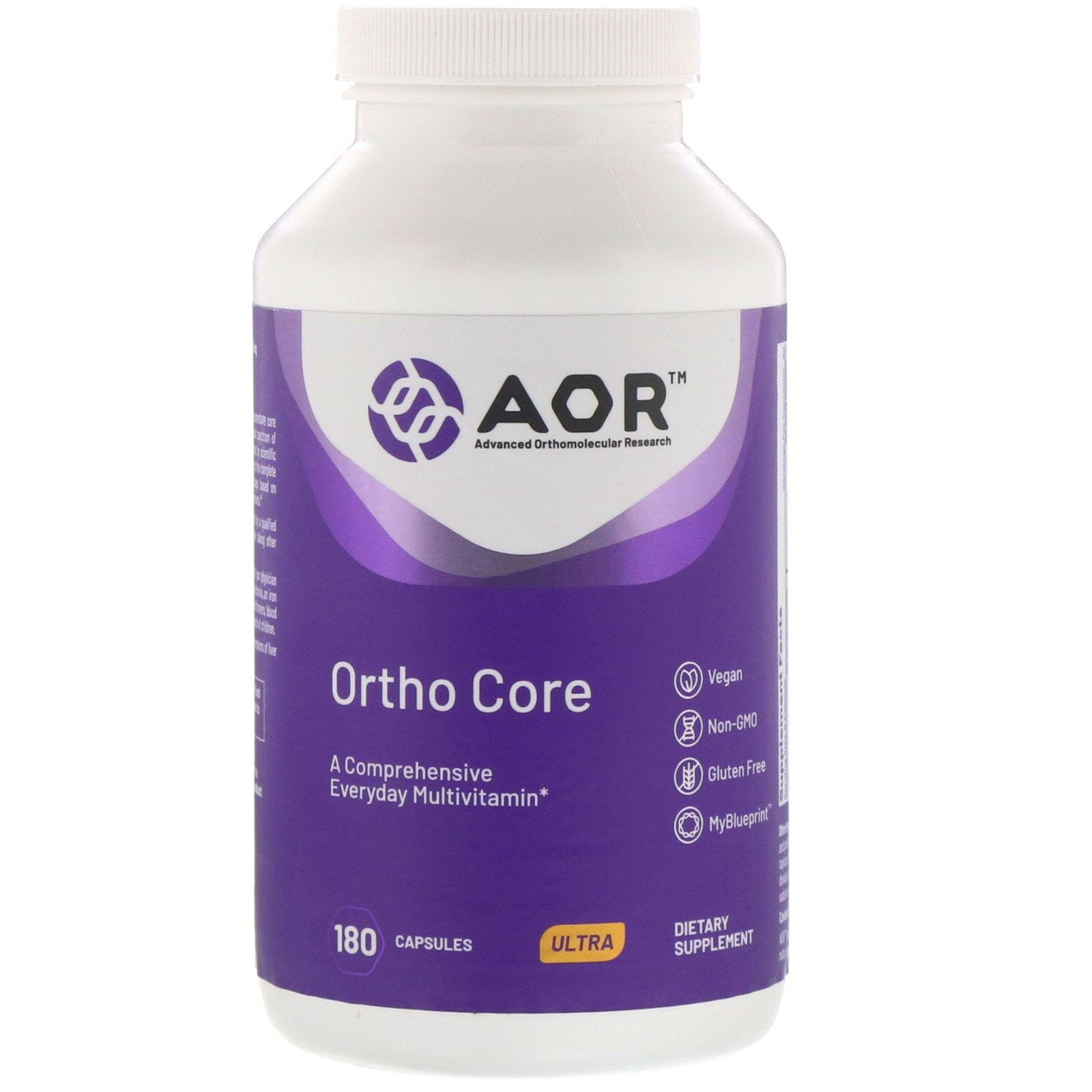 Advanced Orthomolecular Research AOR, Ortho Core, 180 cápsulas