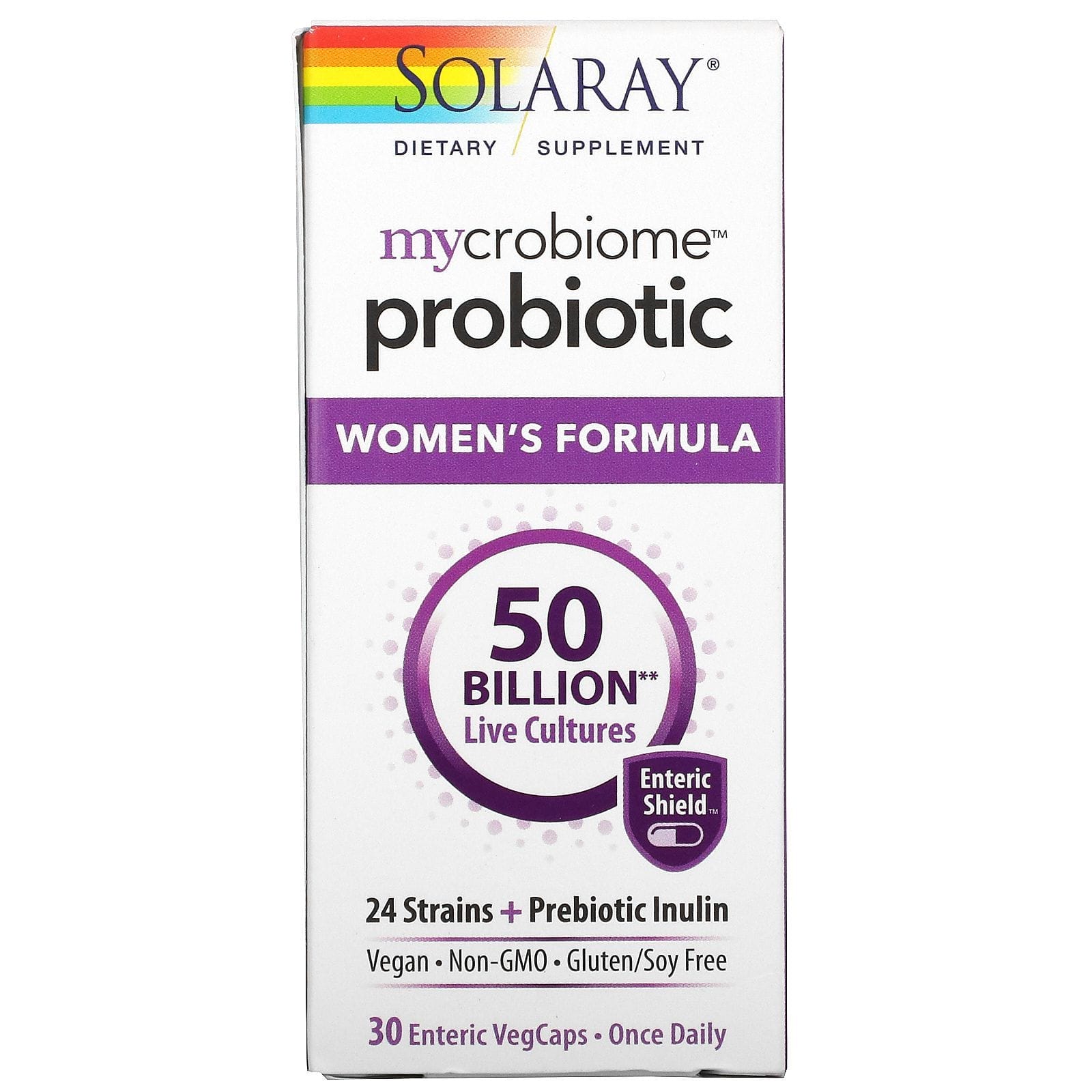 Solaray, Mycrobiome Probiotic, Women's Formula, 50 Billion, 30 Enteric VegCaps