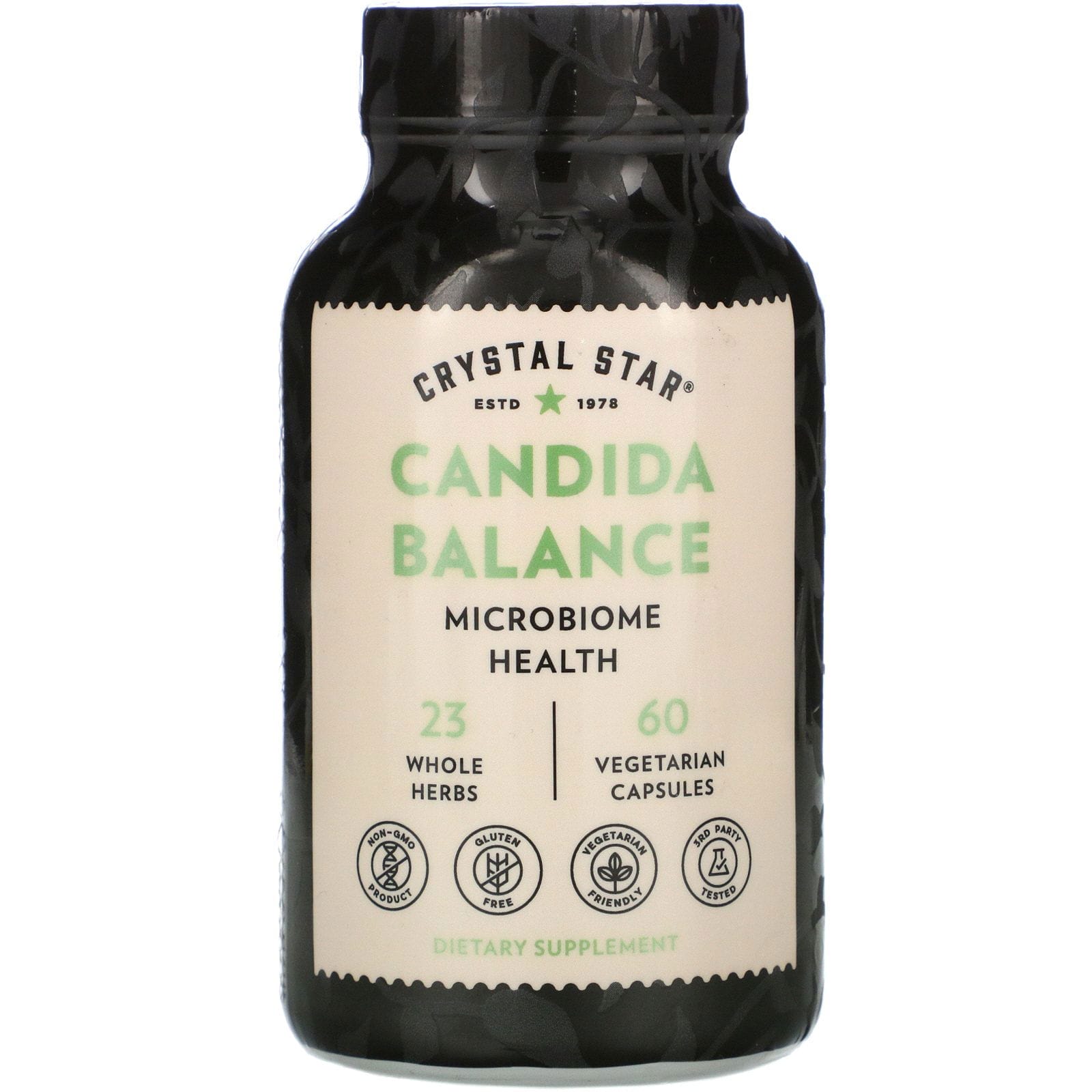 Crystal Star, Candida Balance, 60 Vegetarian Capsules